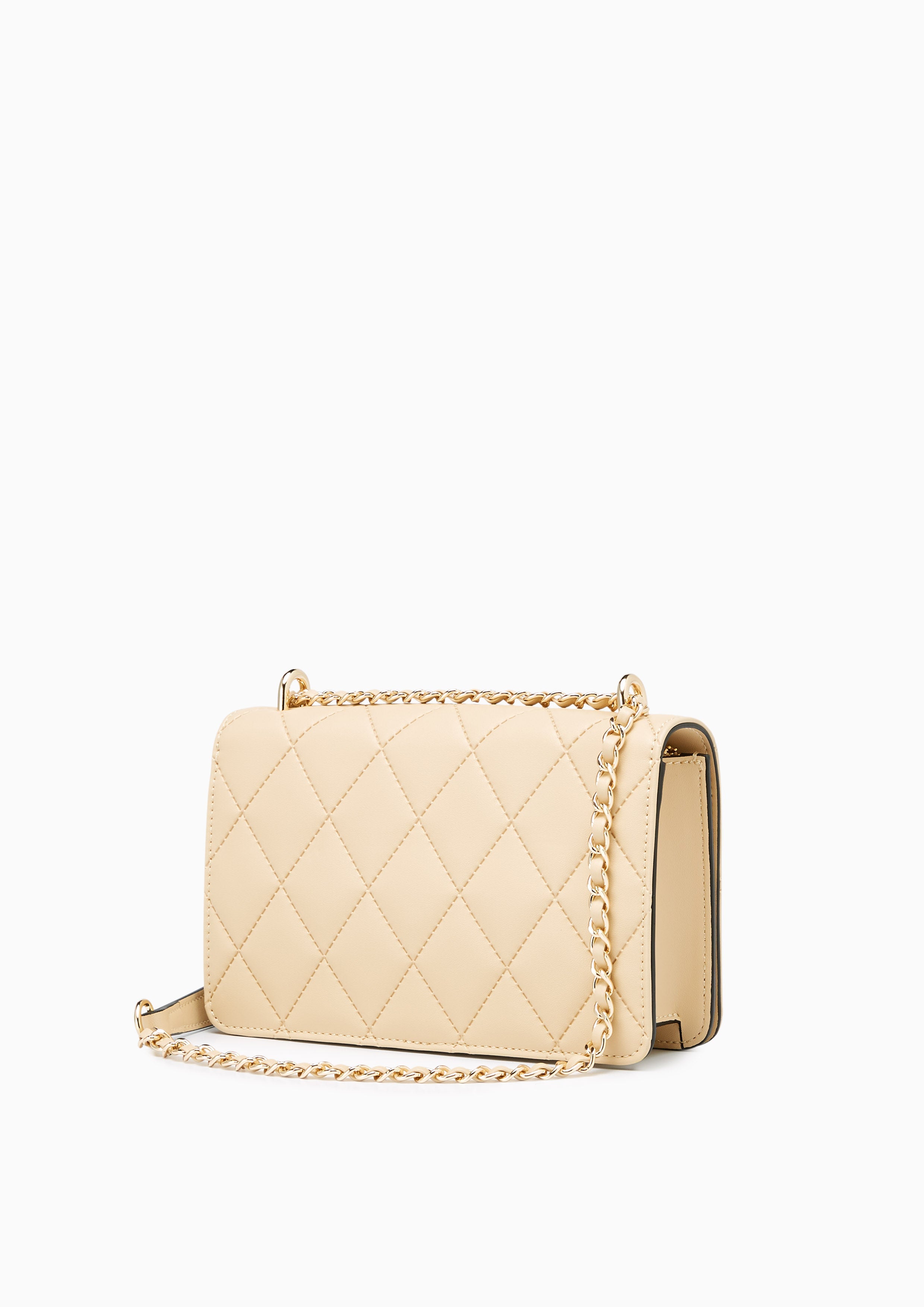 Emma Clutch With Chain Beige