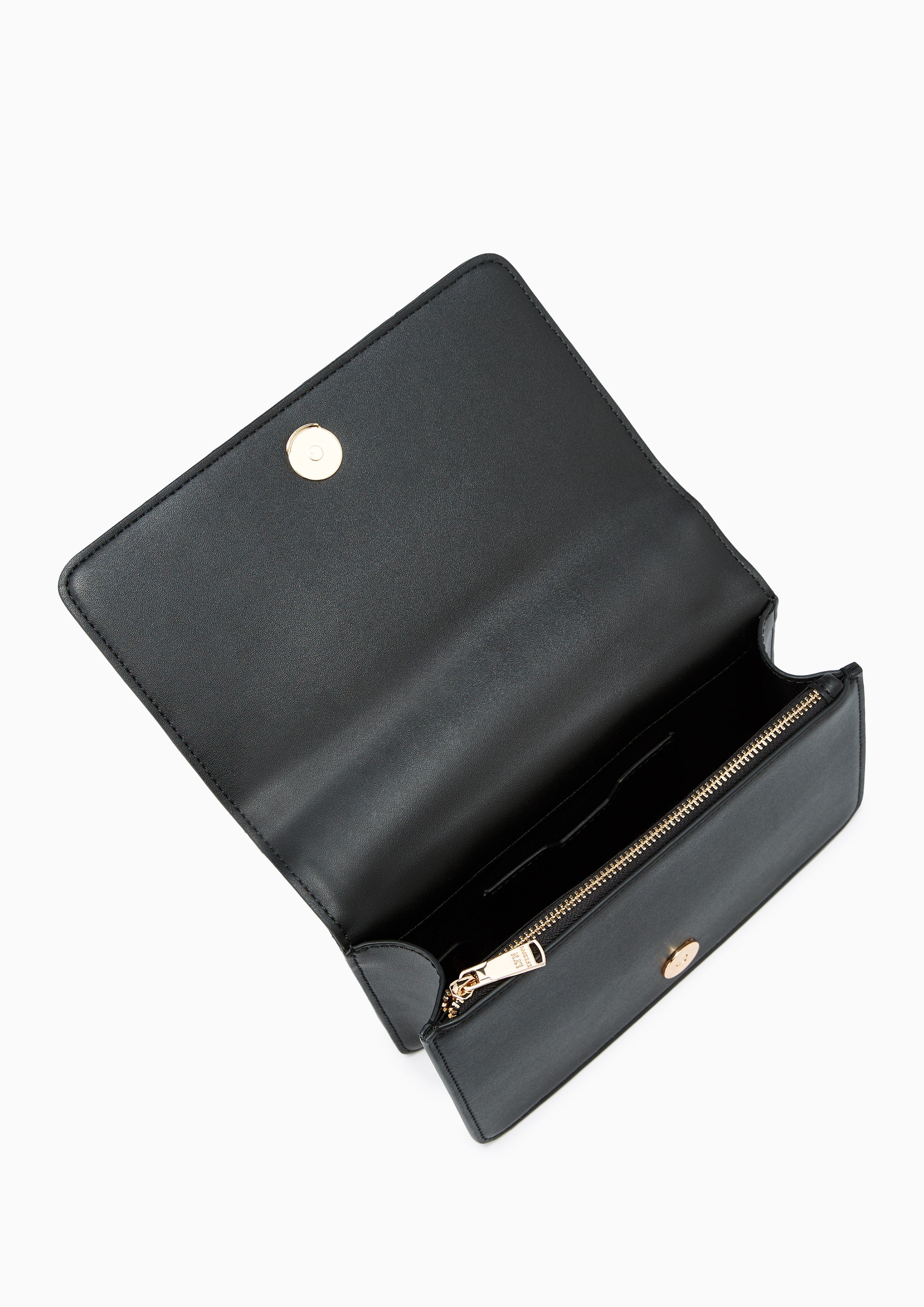 Emma Clutch With Chain Black