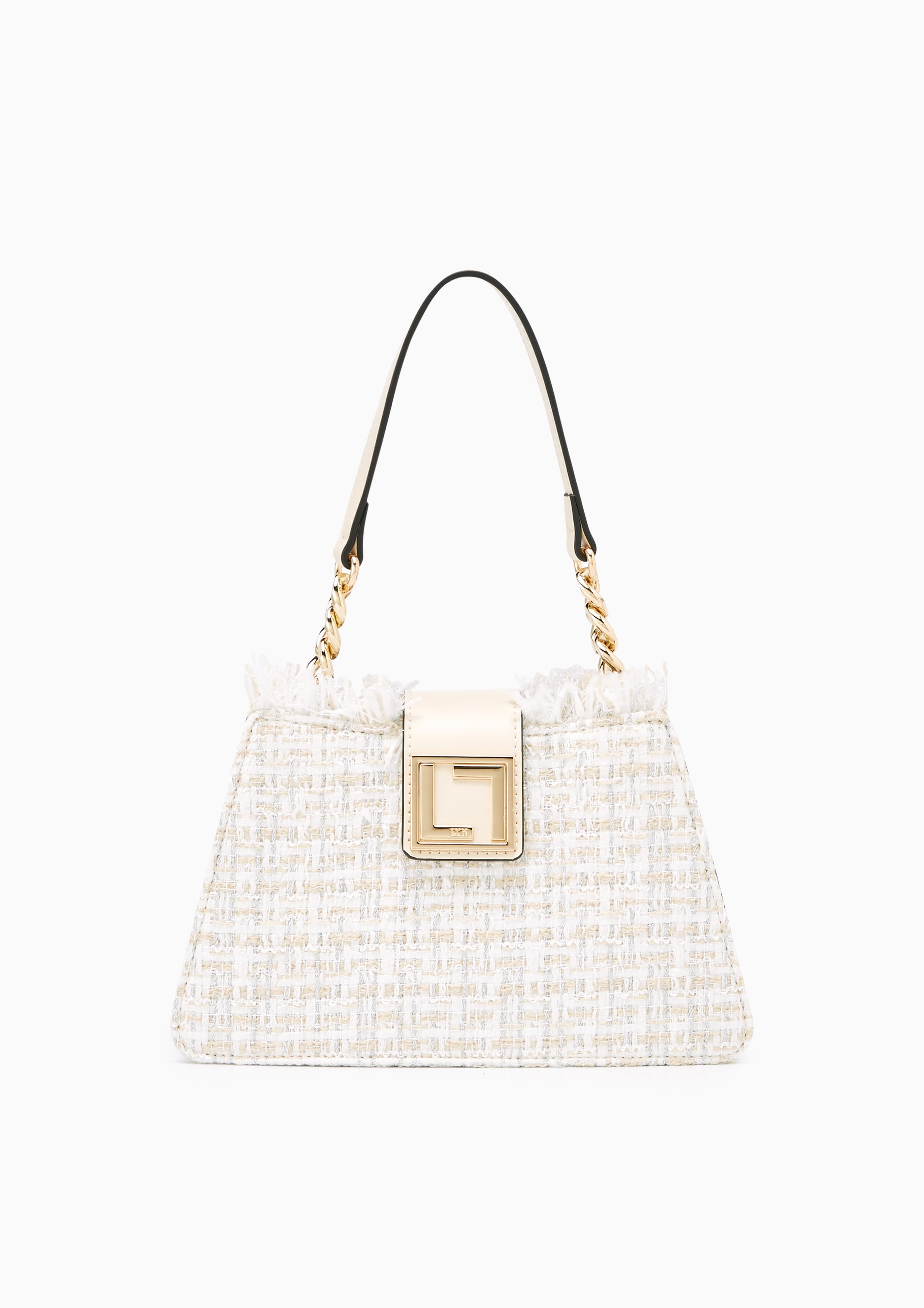 Twilla Tweed Plain Crossbody Bag Ivory