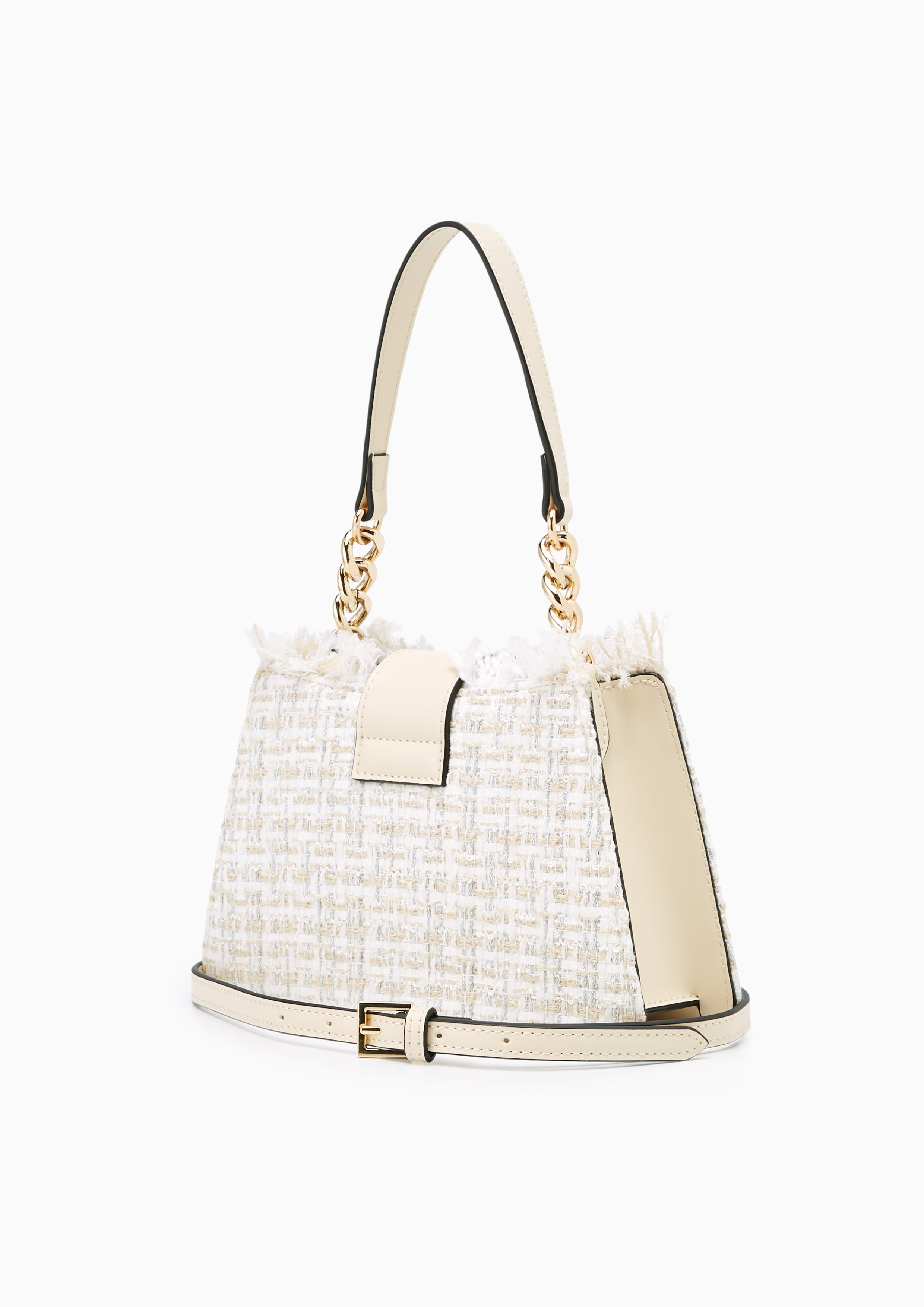 Twilla Tweed Plain Crossbody Bag Ivory