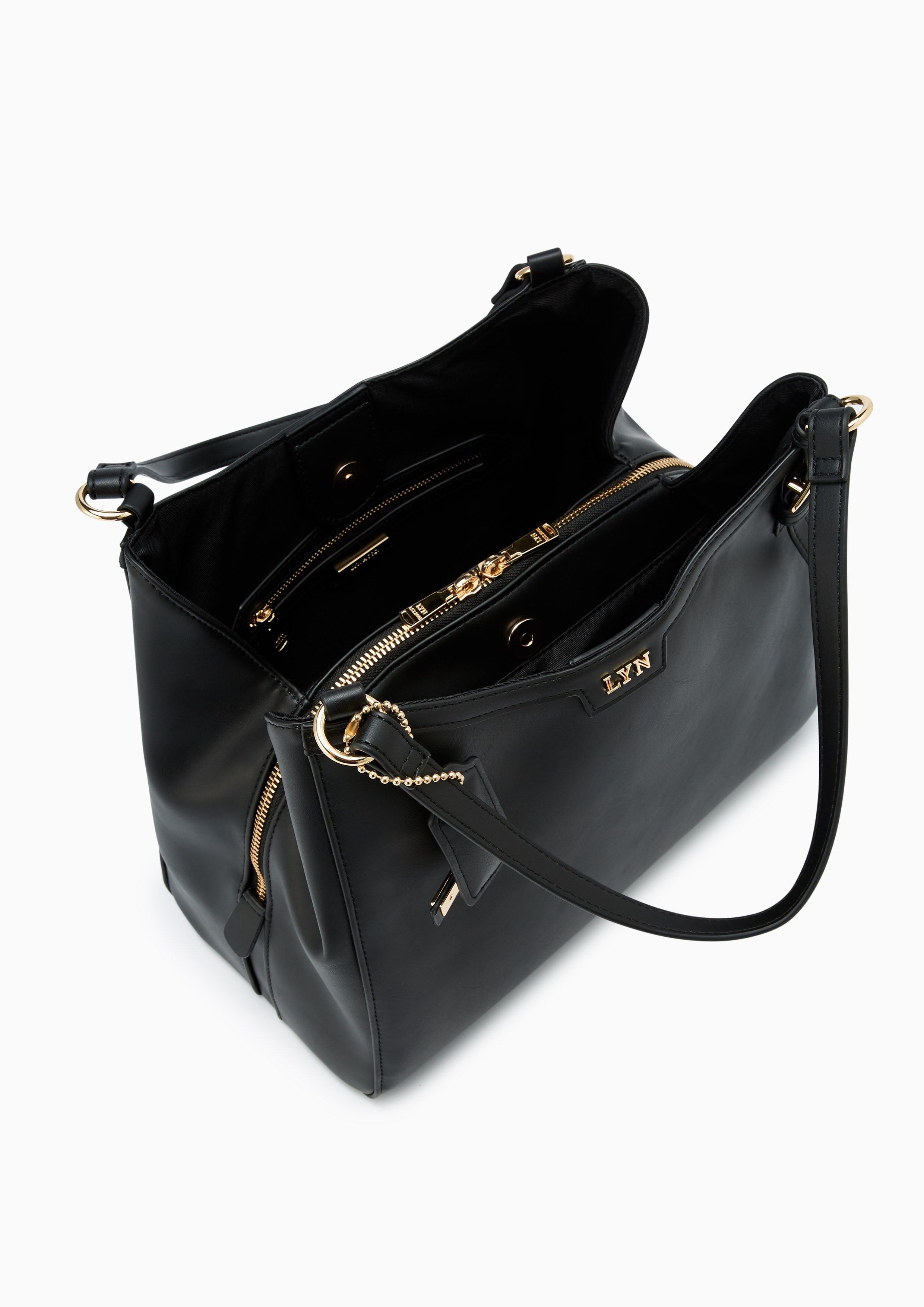 Lilla Hobo Crossbody Bag Black