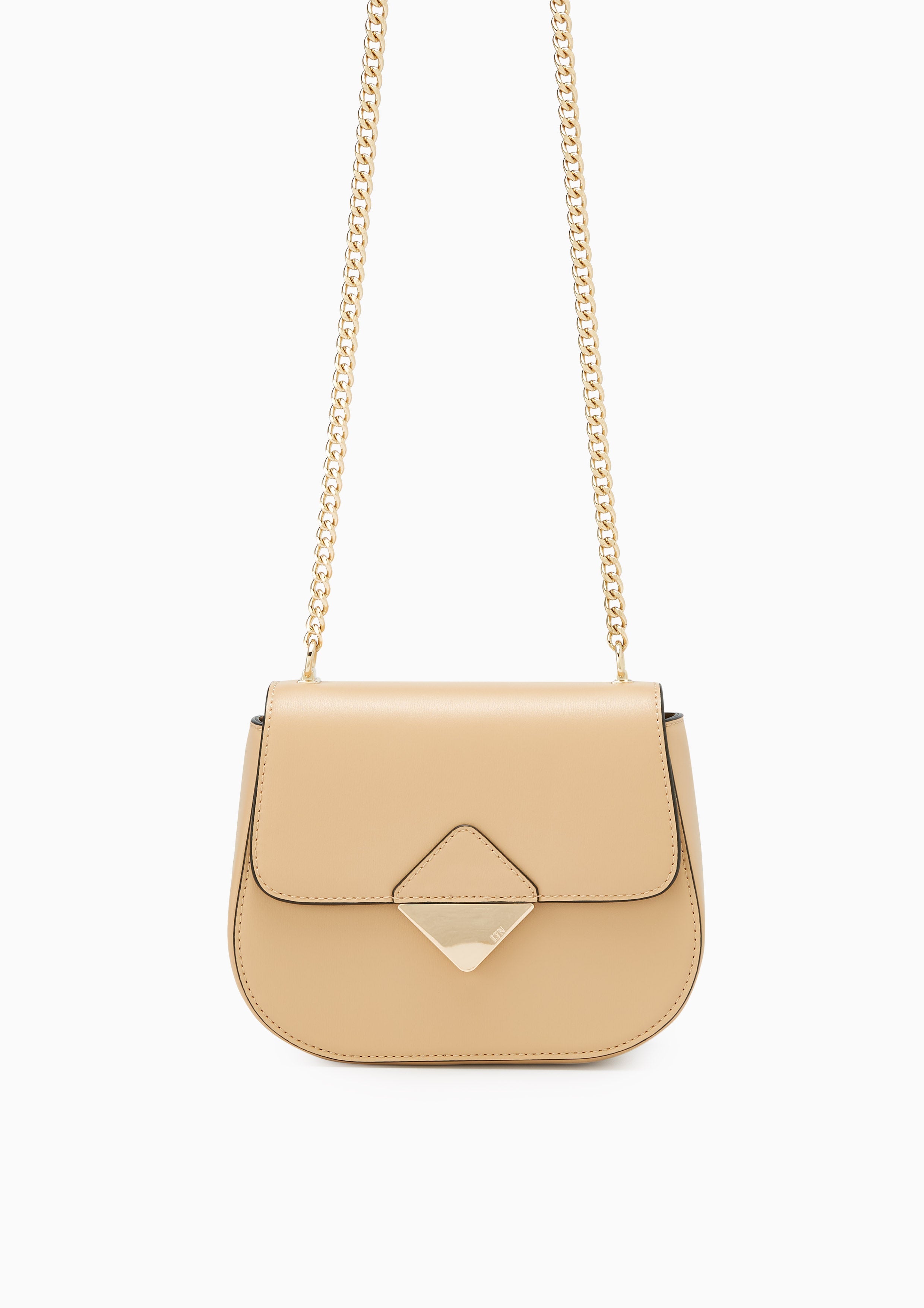 Trangle Crossbody Bag Beige