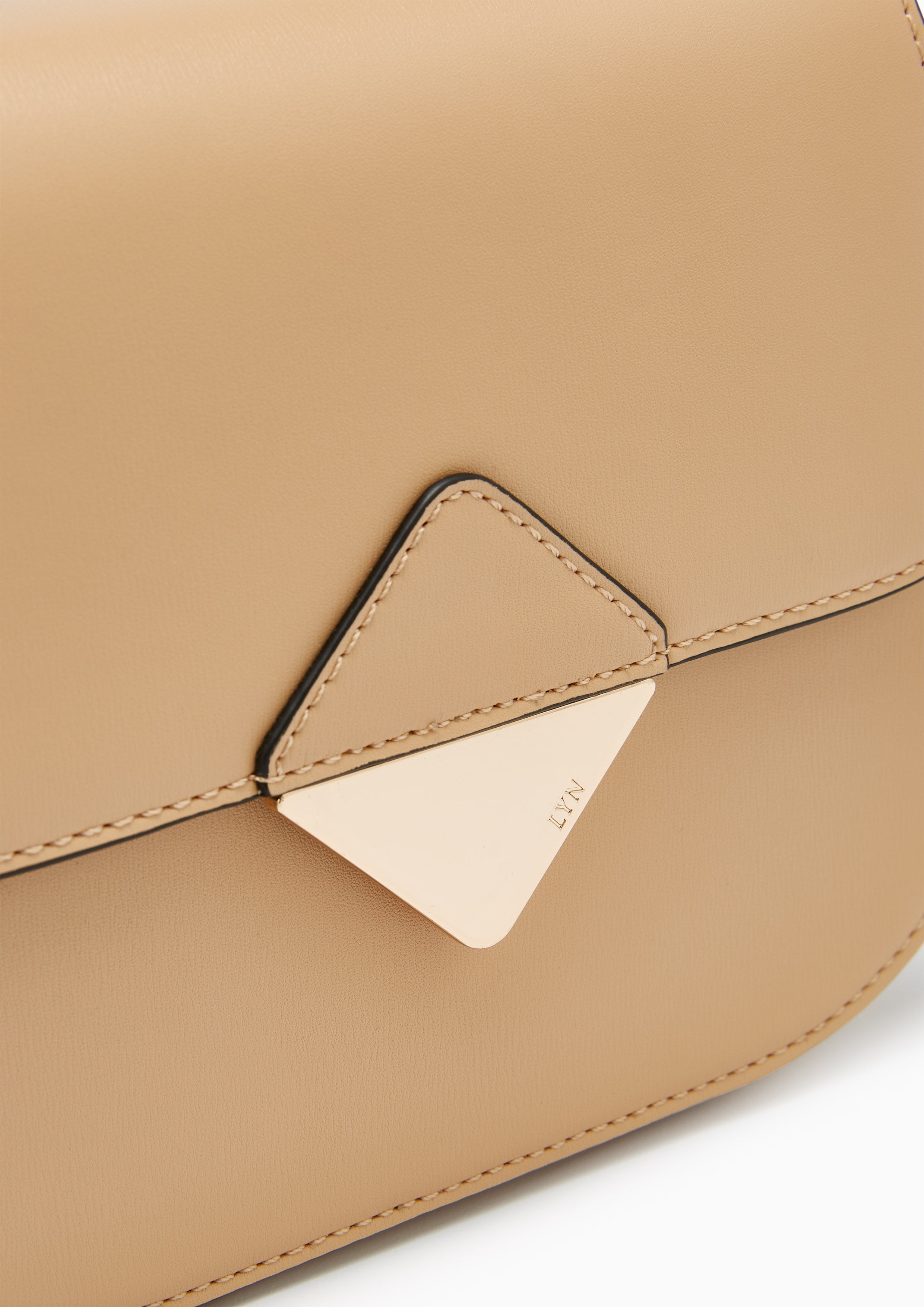 Trangle Crossbody Bag Beige