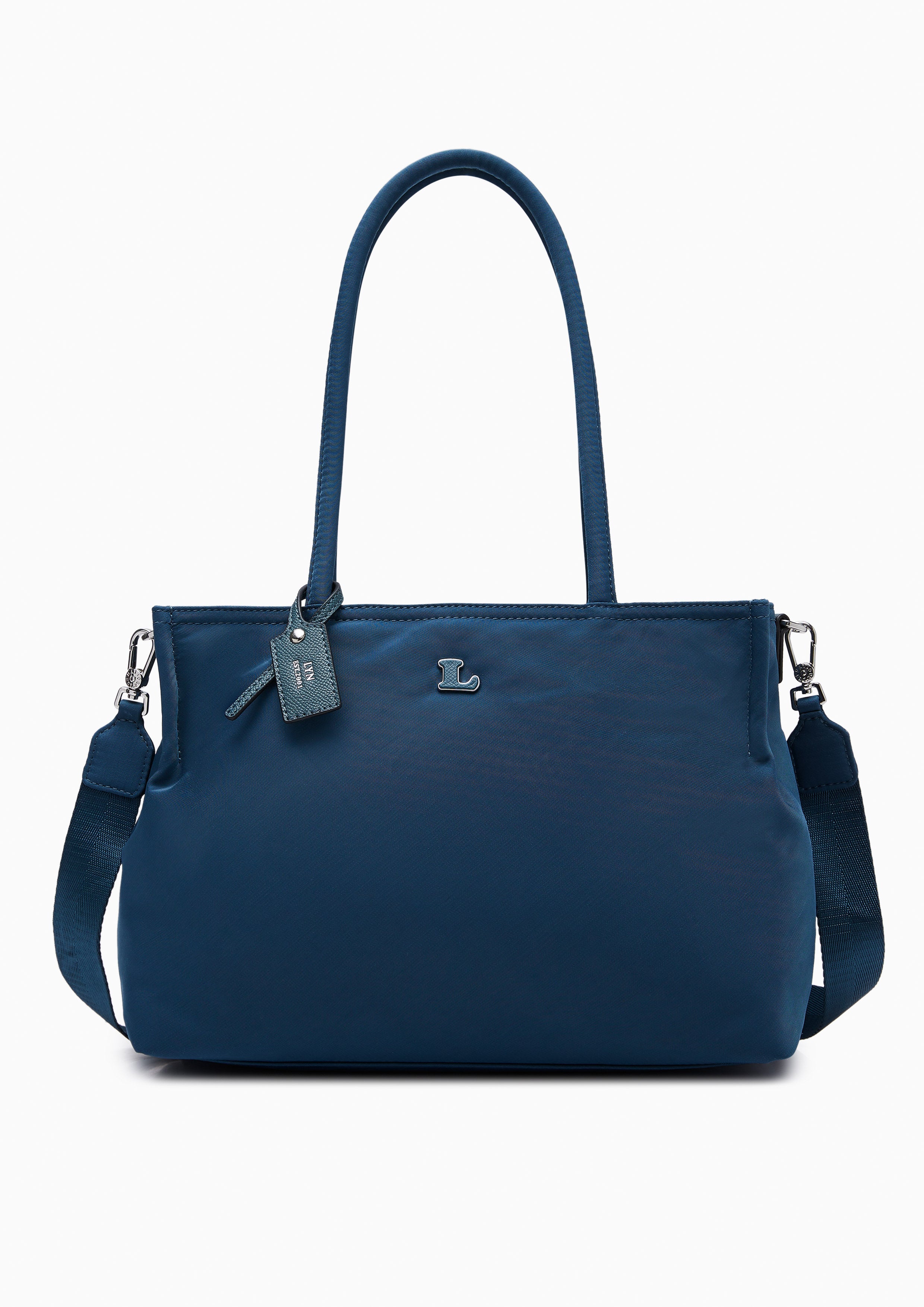 Serenity Nylon Tote Bag Dark Blue