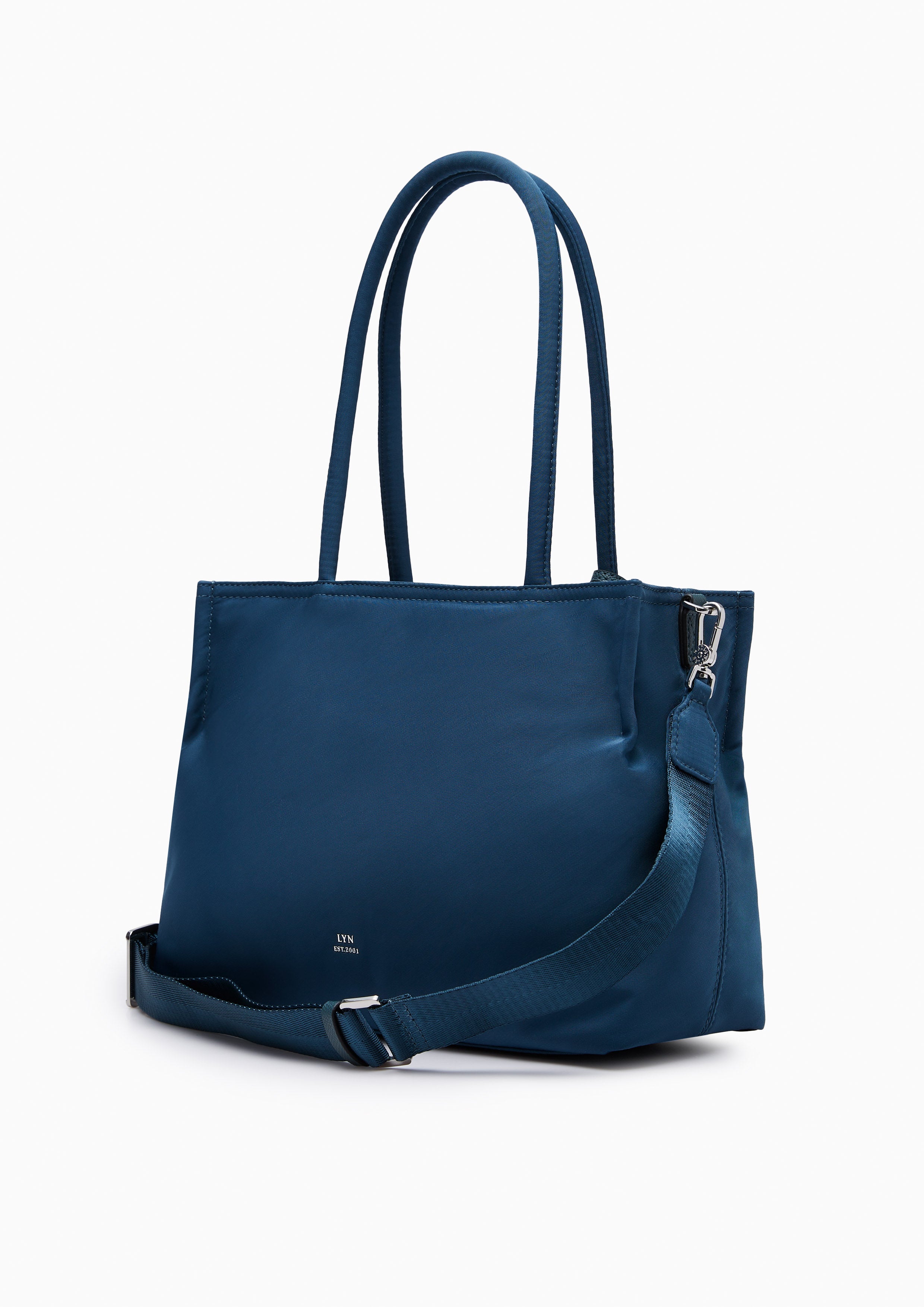 Serenity Nylon Tote Bag Dark Blue