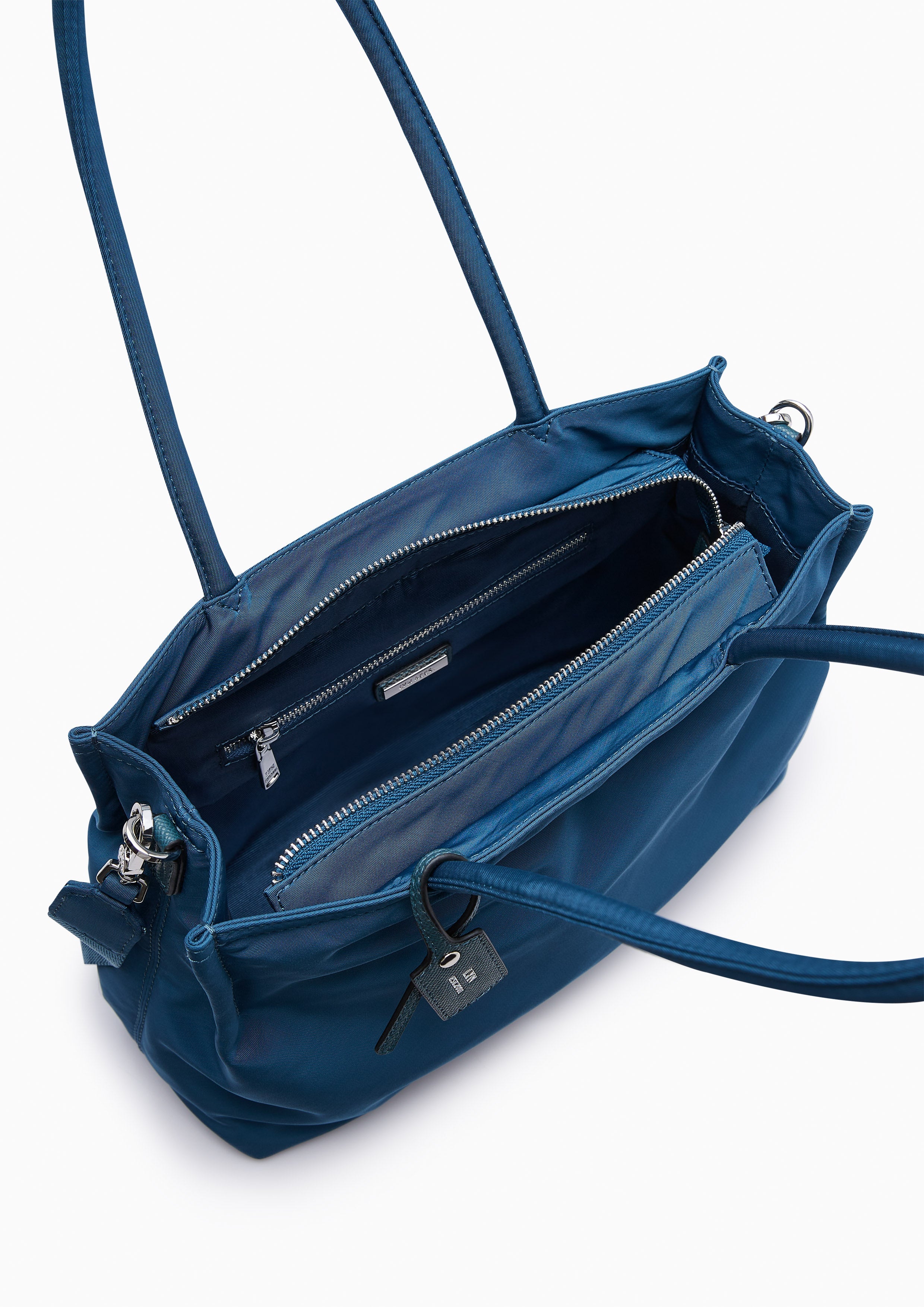 Serenity Nylon Tote Bag Dark Blue