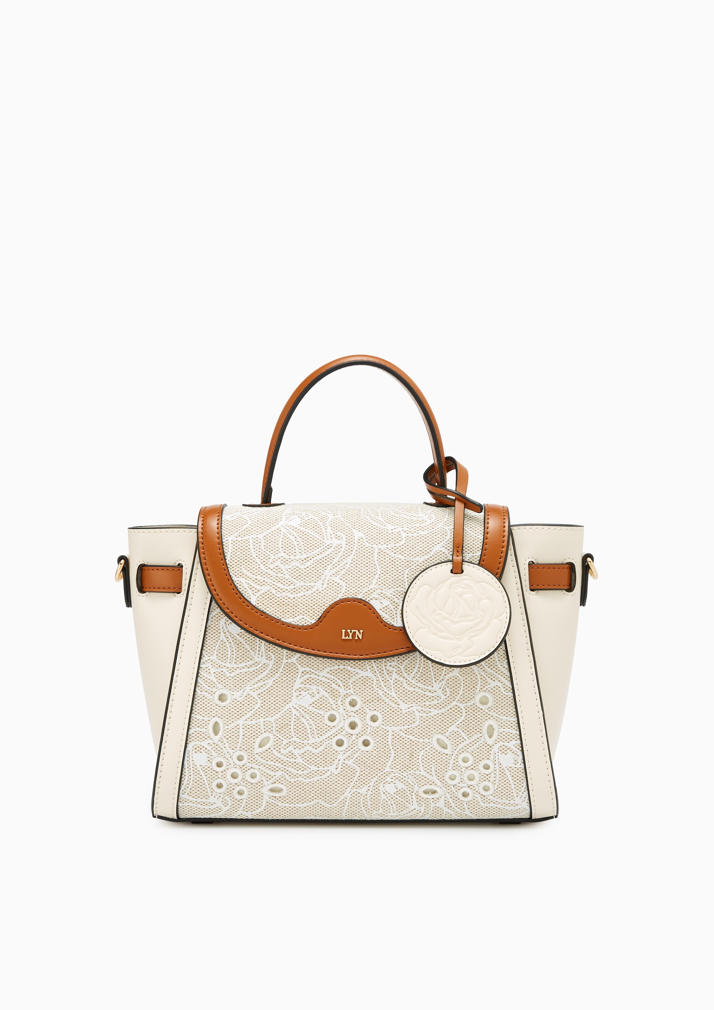 Delora Top Handbag Beige