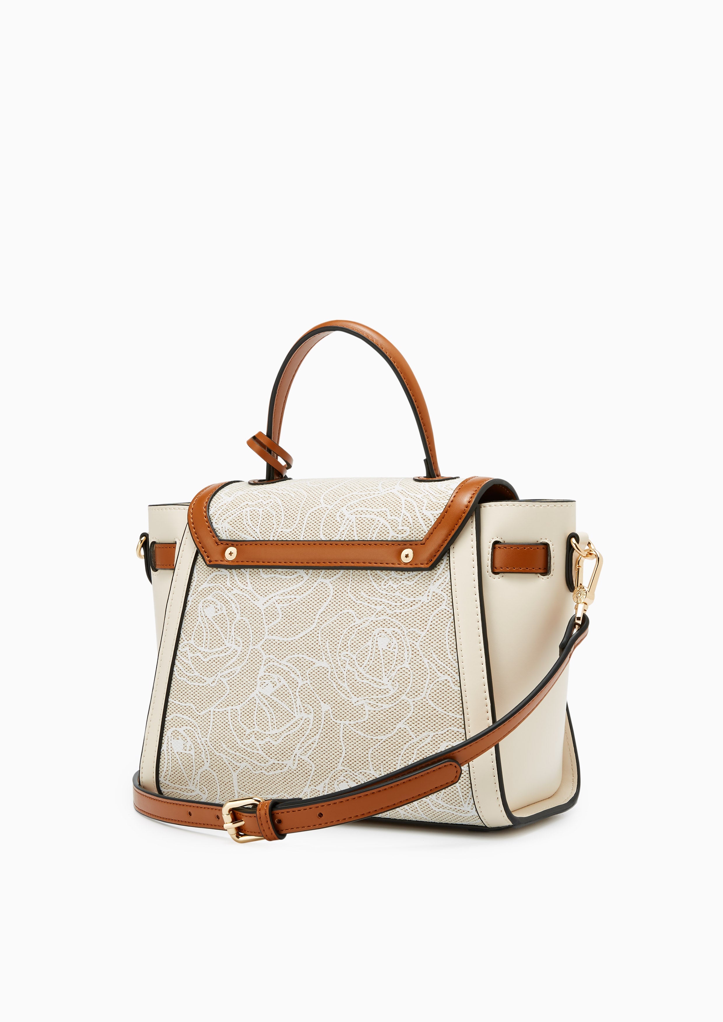 Delora Top Handbag Beige