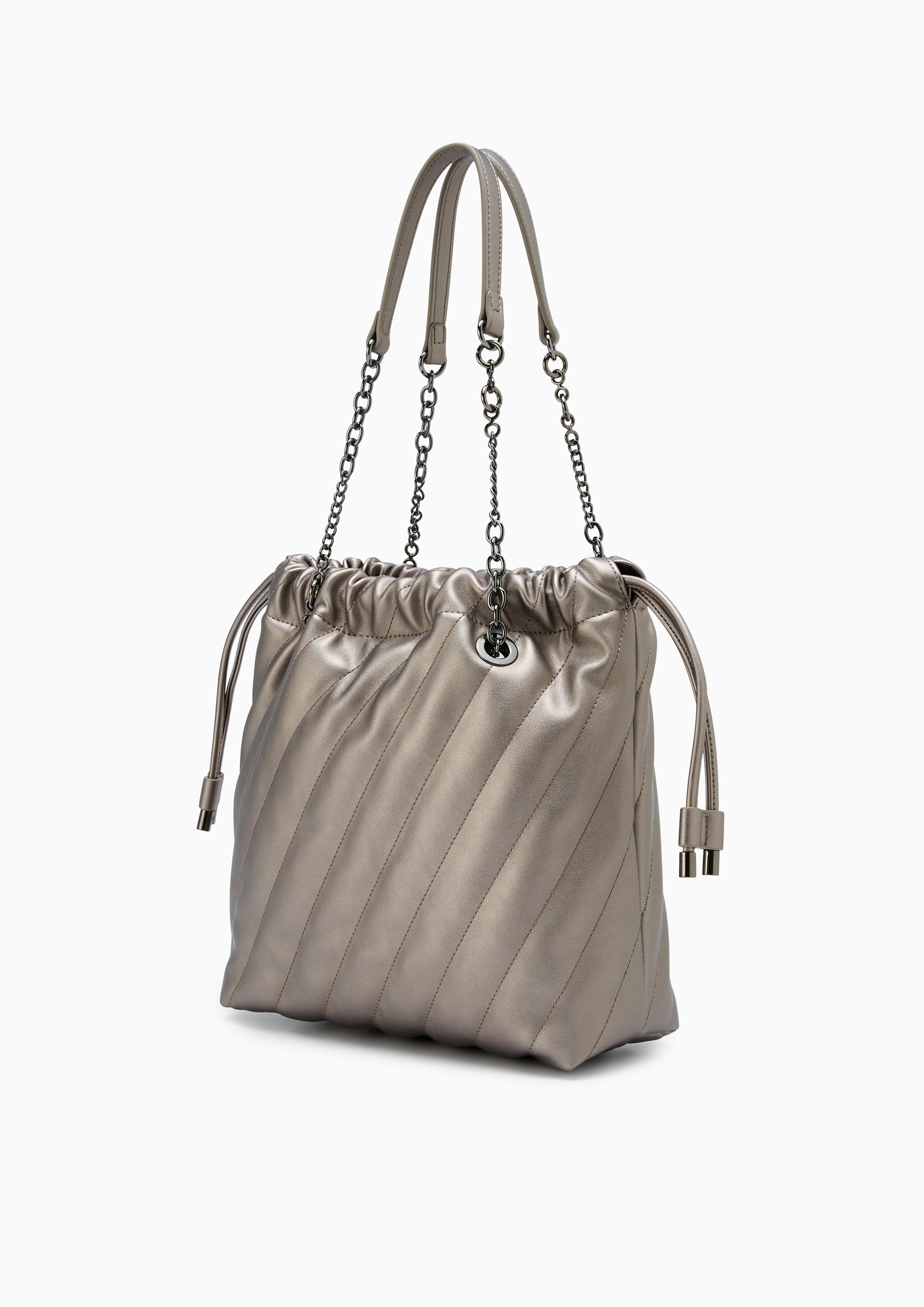 Ameilah Drawstring Bucket Bag Grey