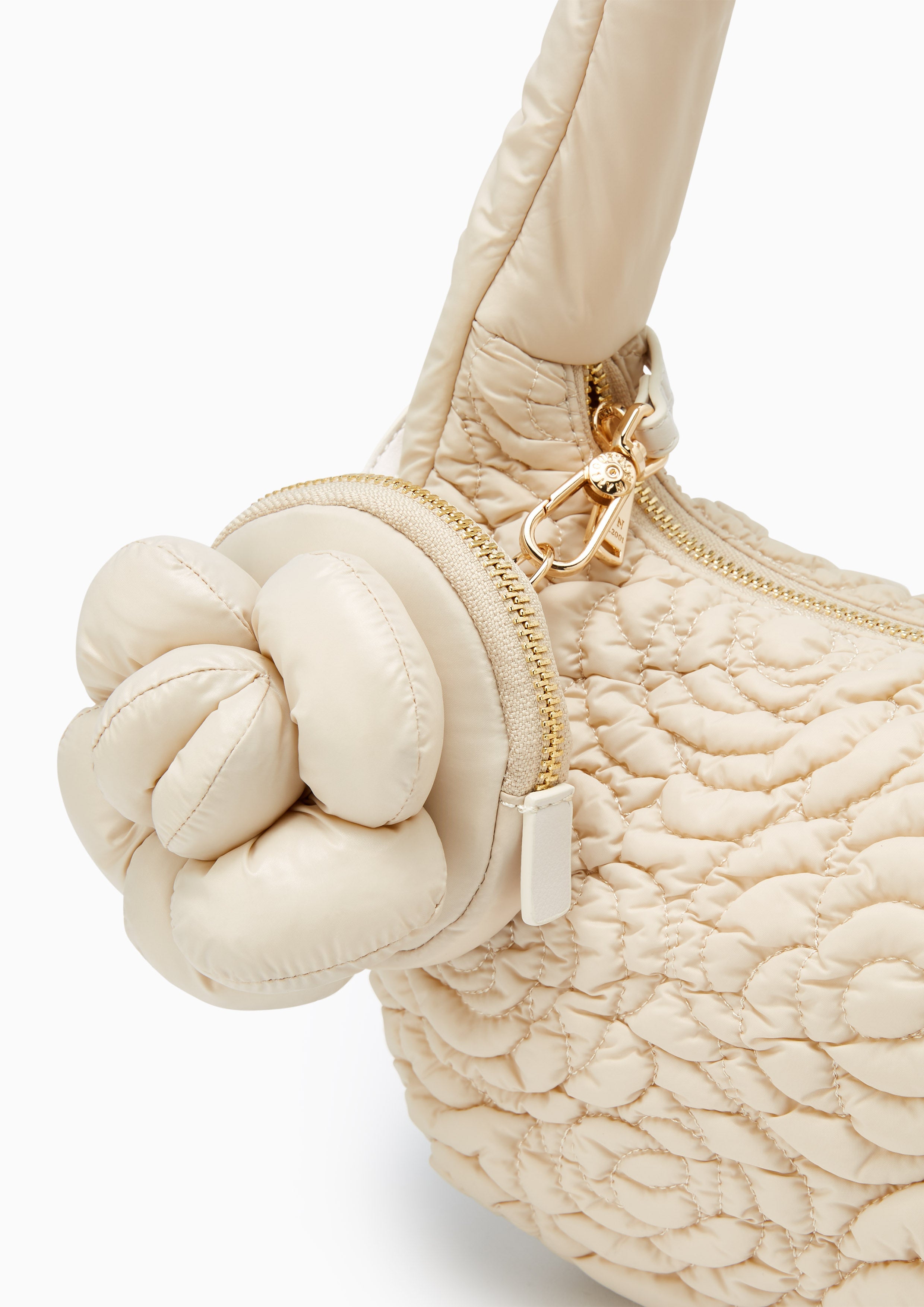 Rosemarie Medium Quilted Crossbodybag Ivory