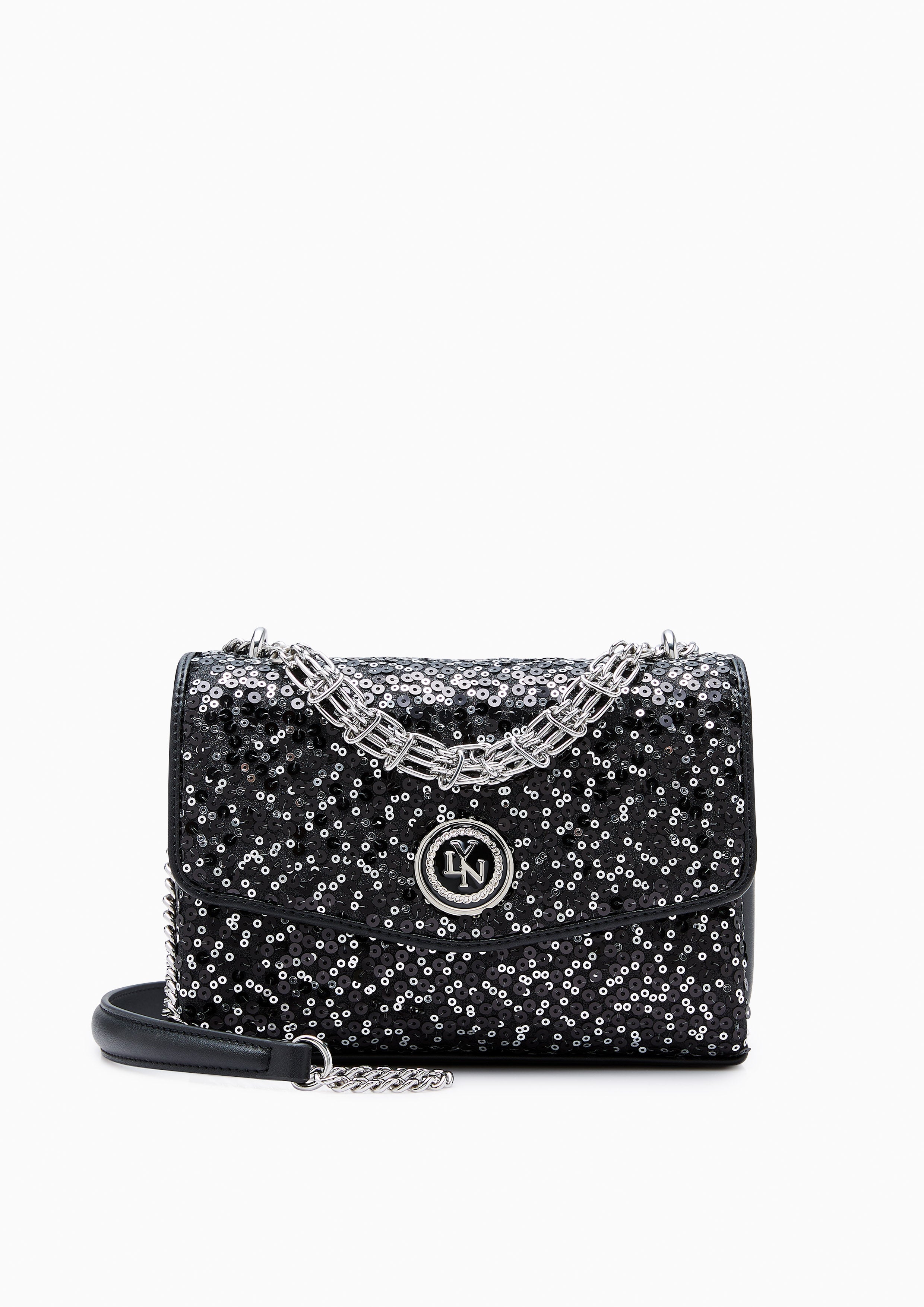 Serena Ii Sequin Crossbodybag Black