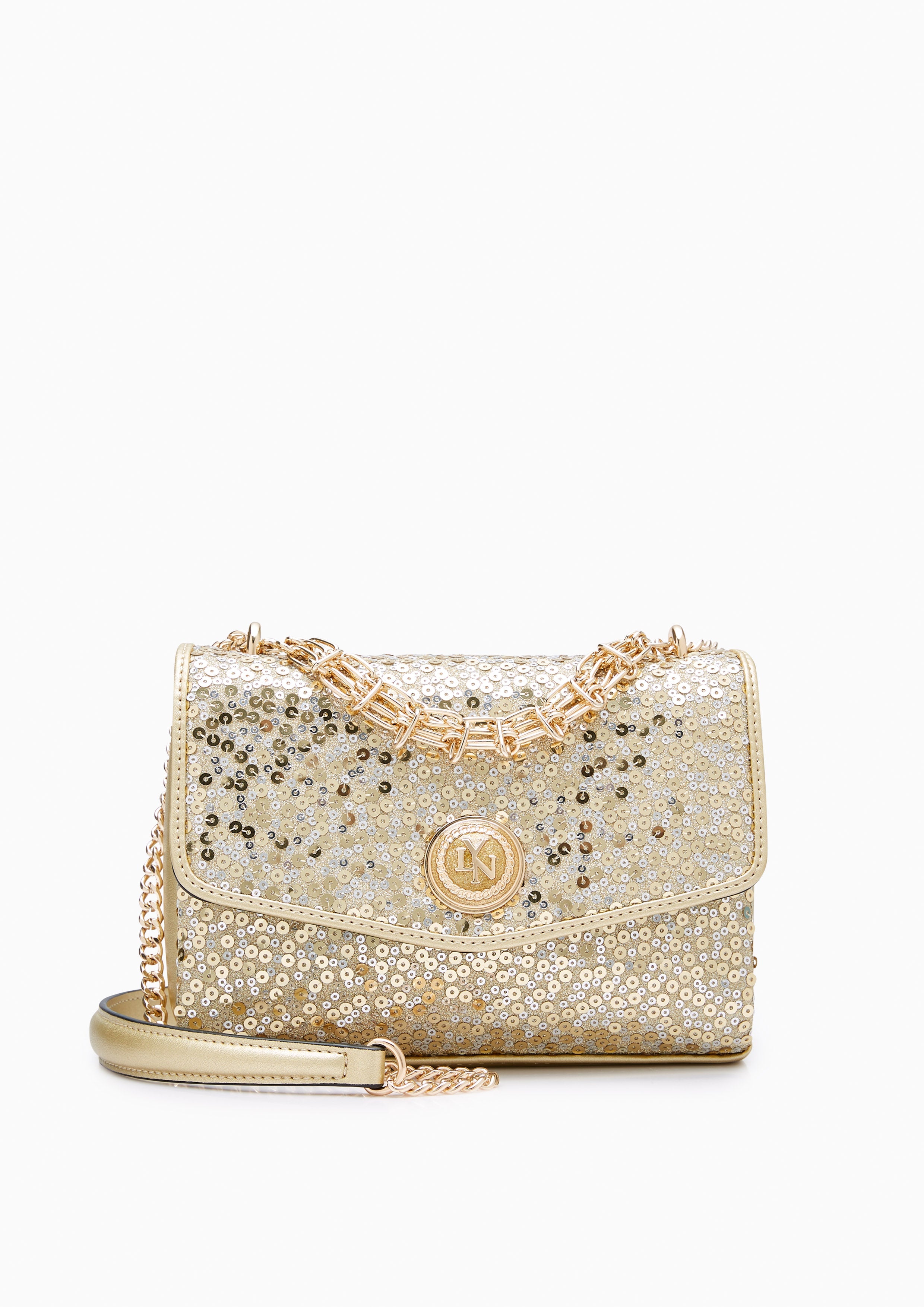 Serena Ii Sequin Crossbodybag Gold