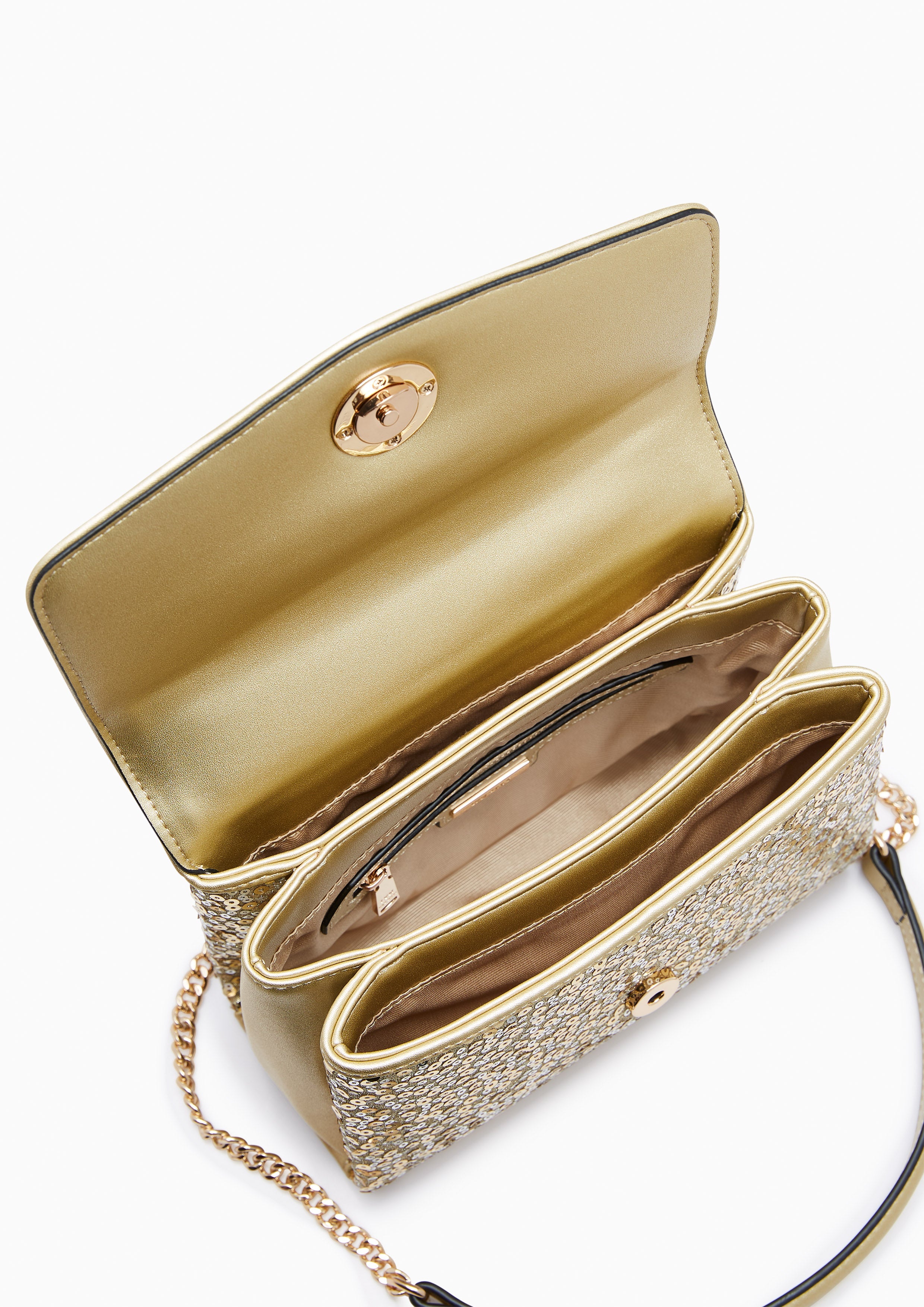 Serena Ii Sequin Crossbodybag Gold