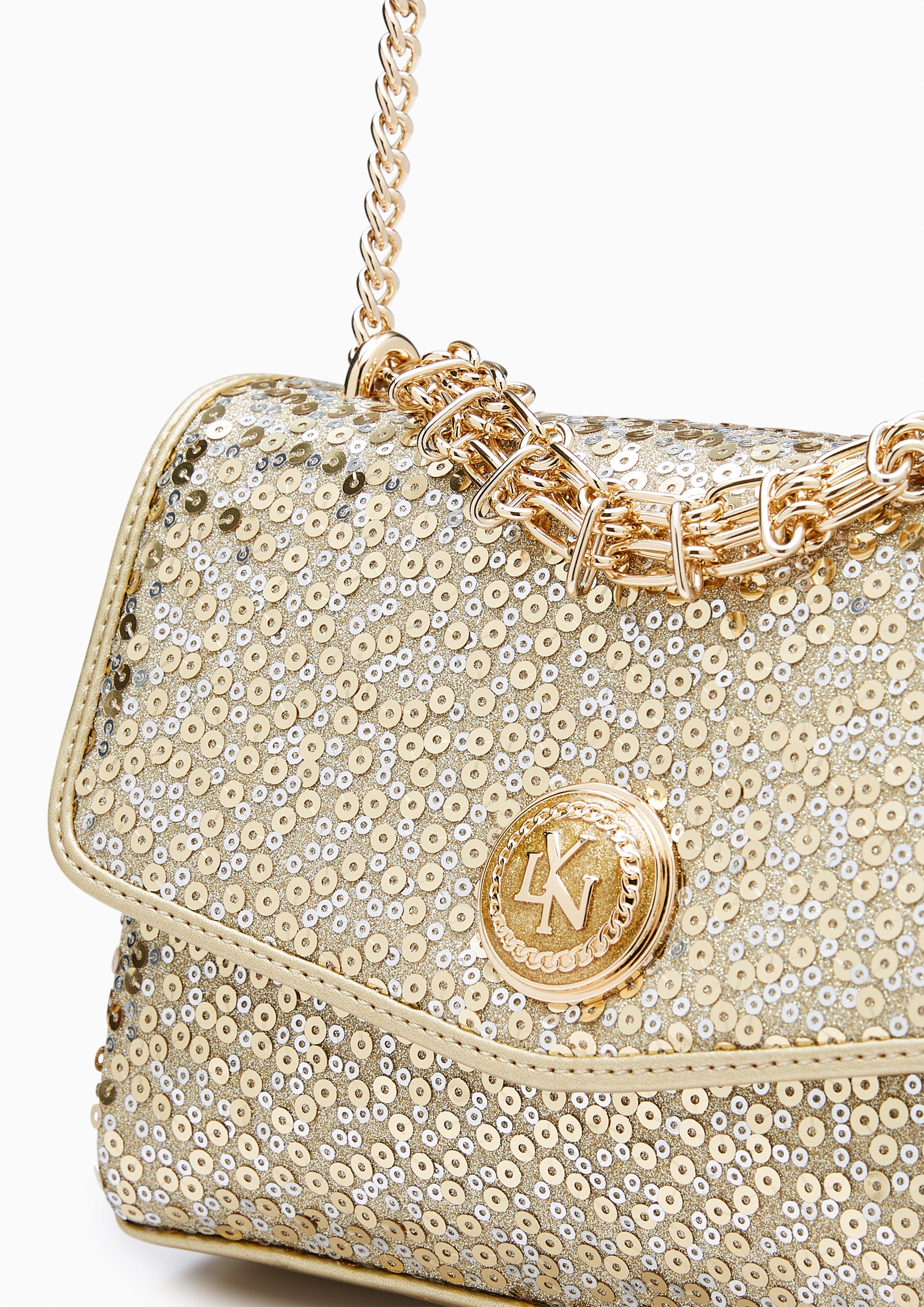 Serena Ii Sequin Crossbodybag Gold