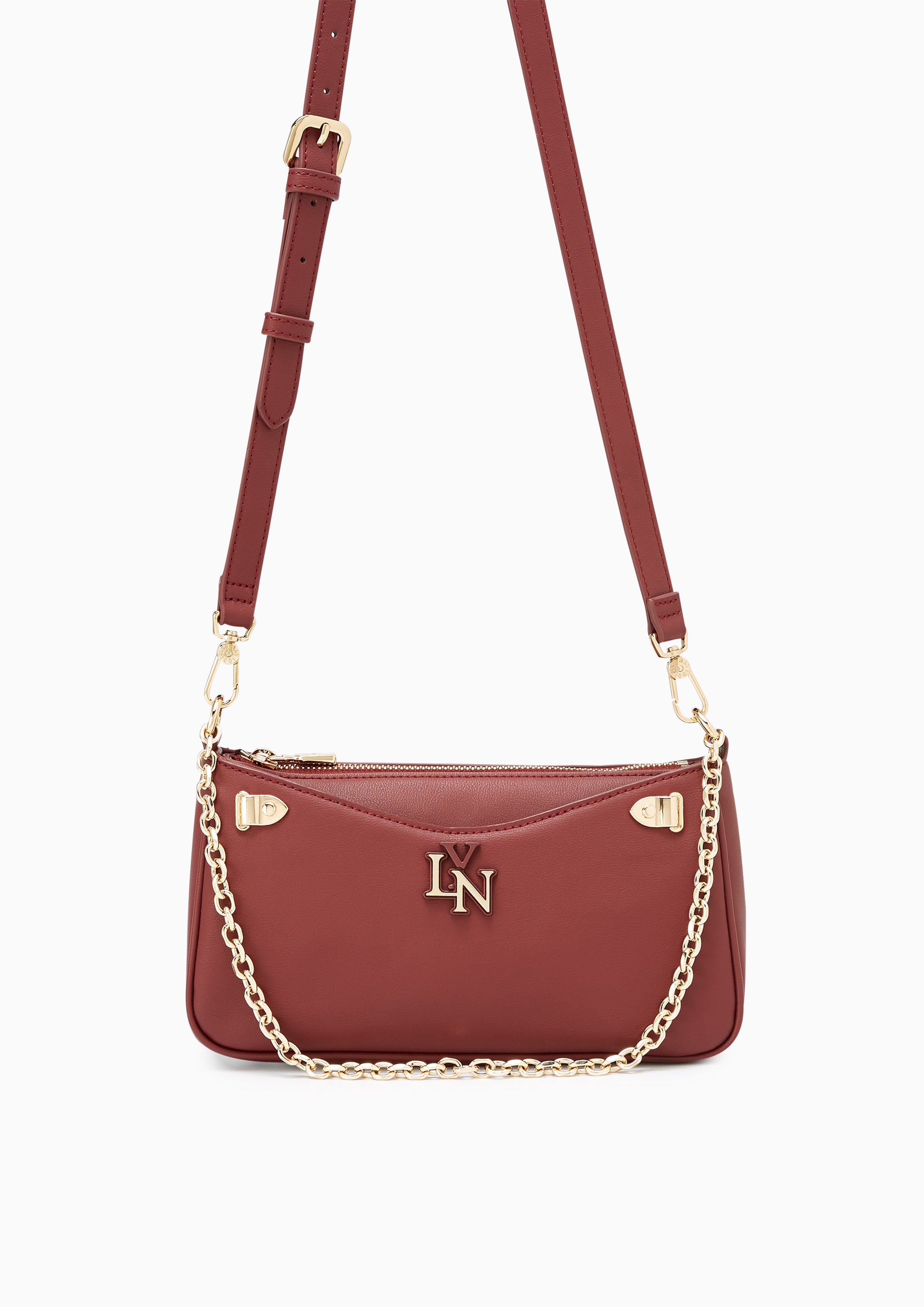 Phalos S Shoulder Bag Dark Red