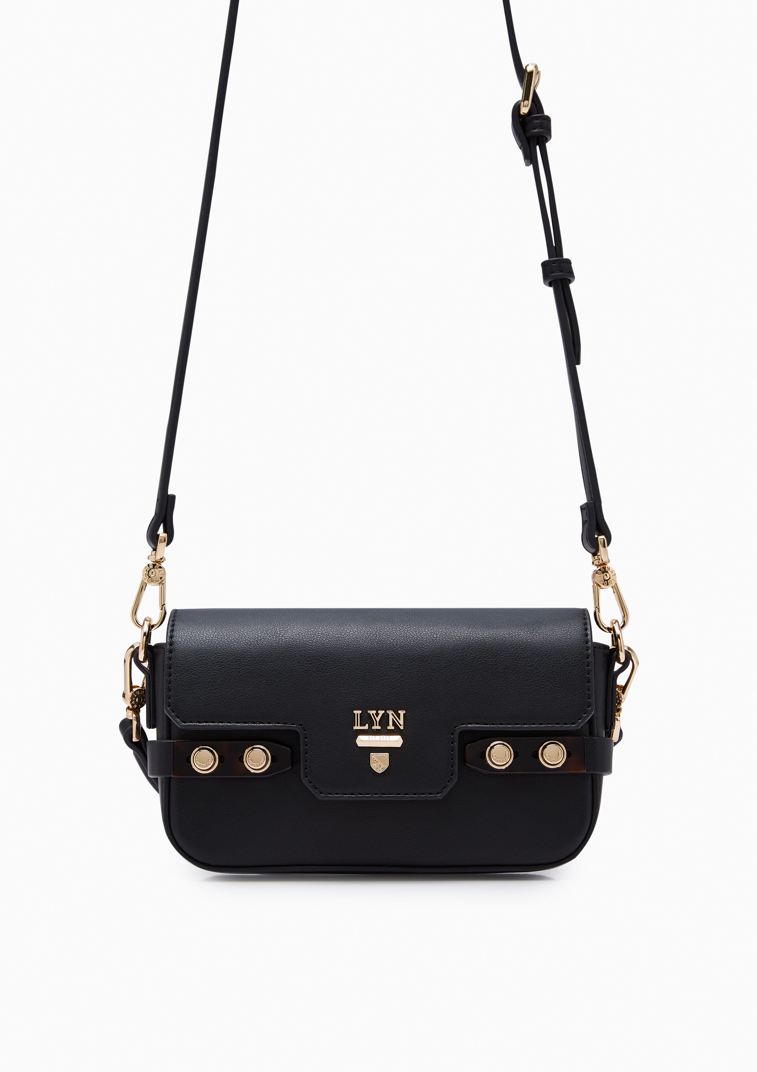 Fineness Marble Mini Crossbody Bag Black