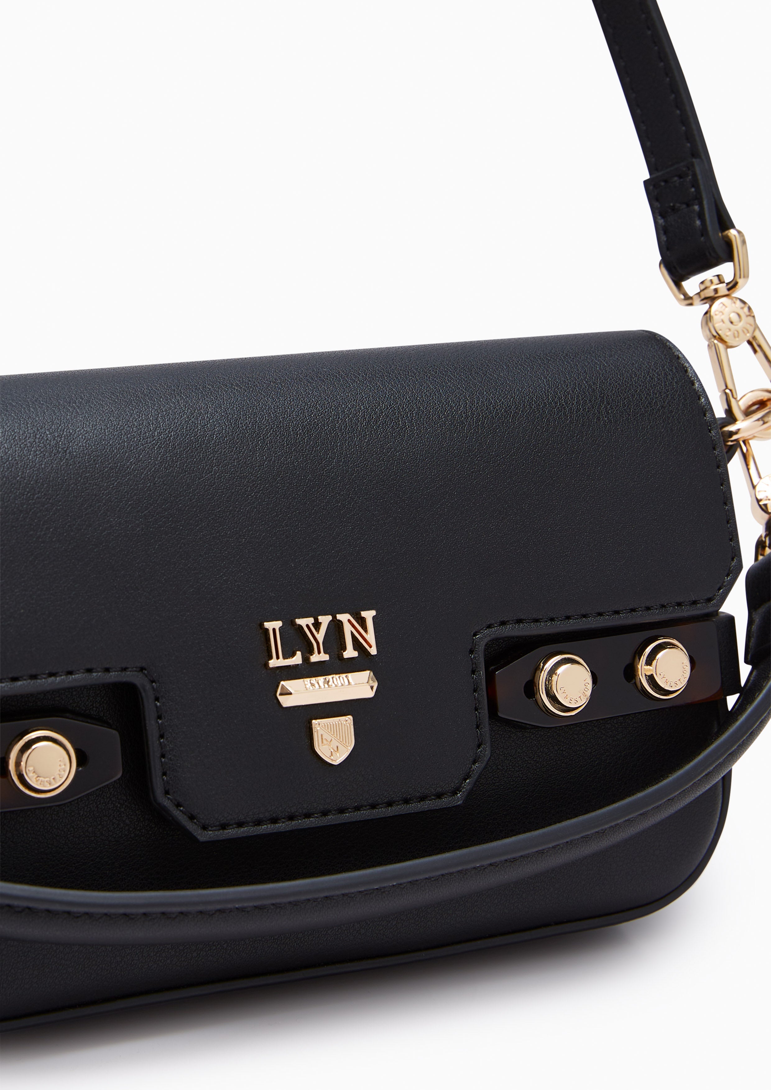 Fineness Marble Mini Crossbody Bag Black