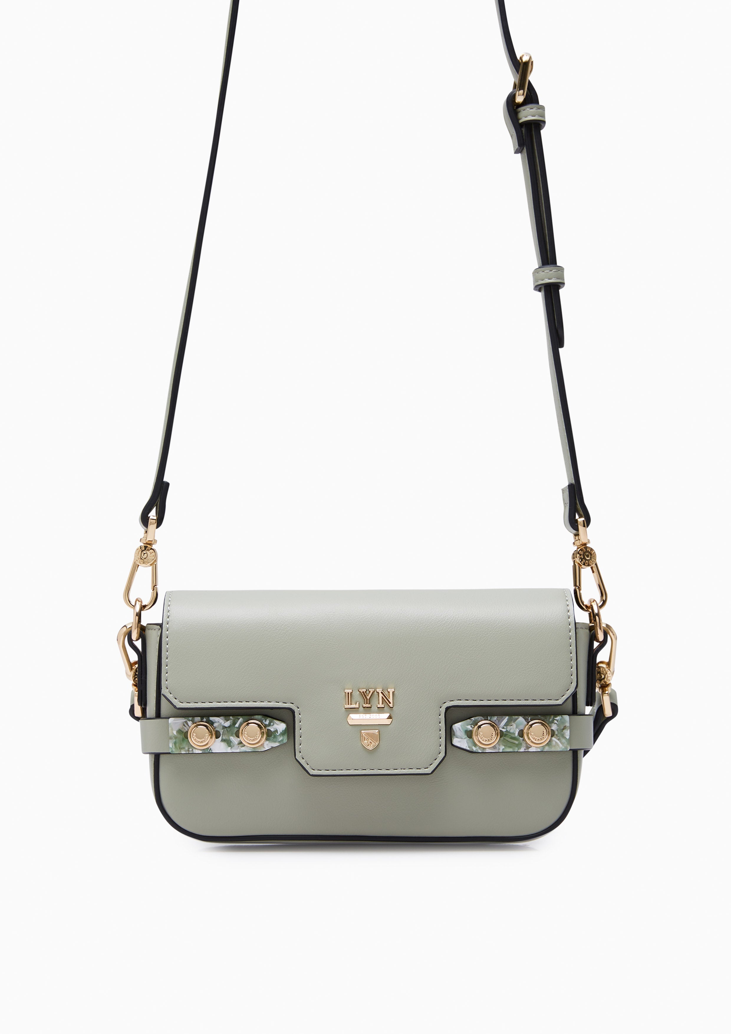 Fineness Marble Mini Crossbody Bag Green