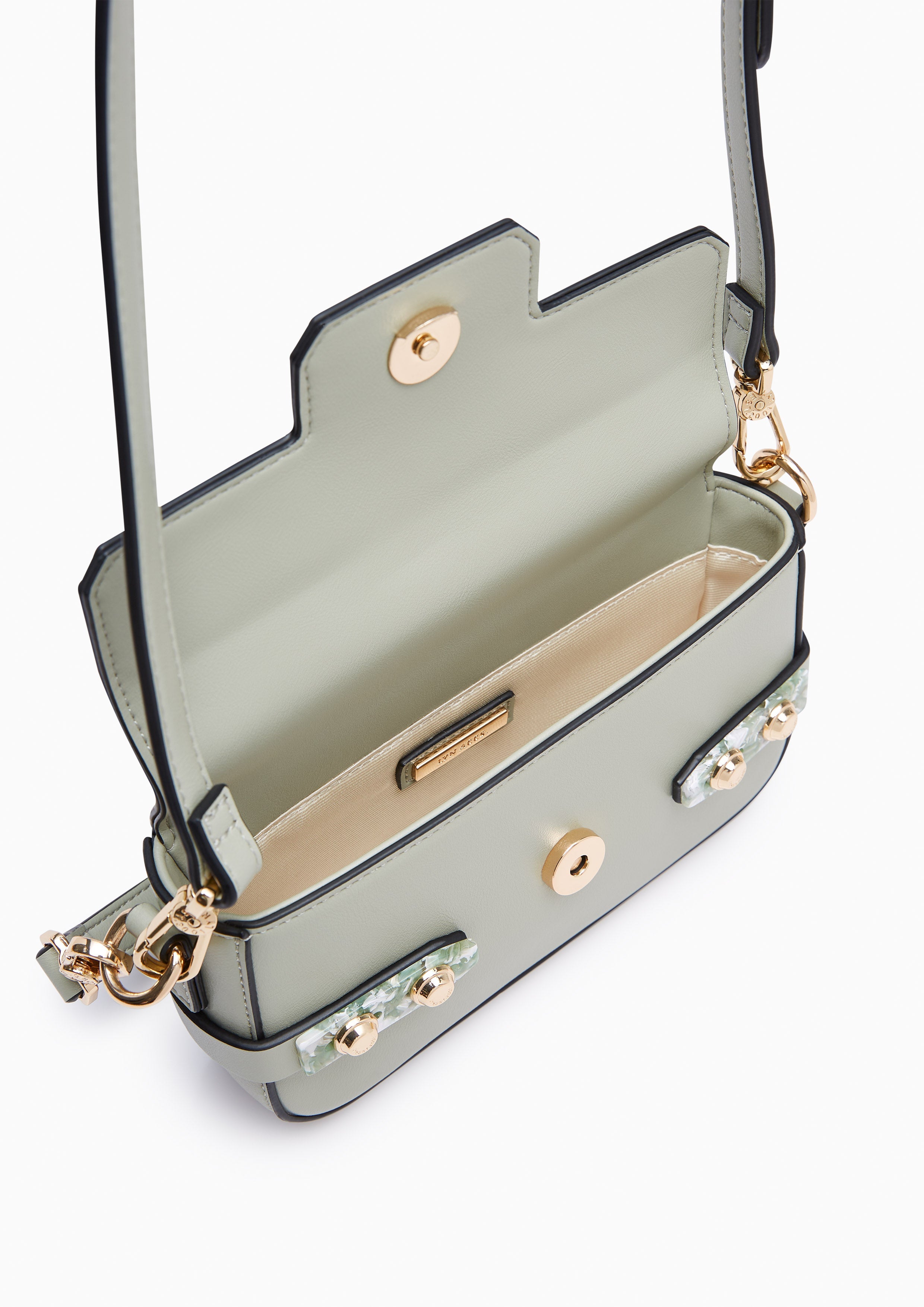 Fineness Marble Mini Crossbody Bag Green