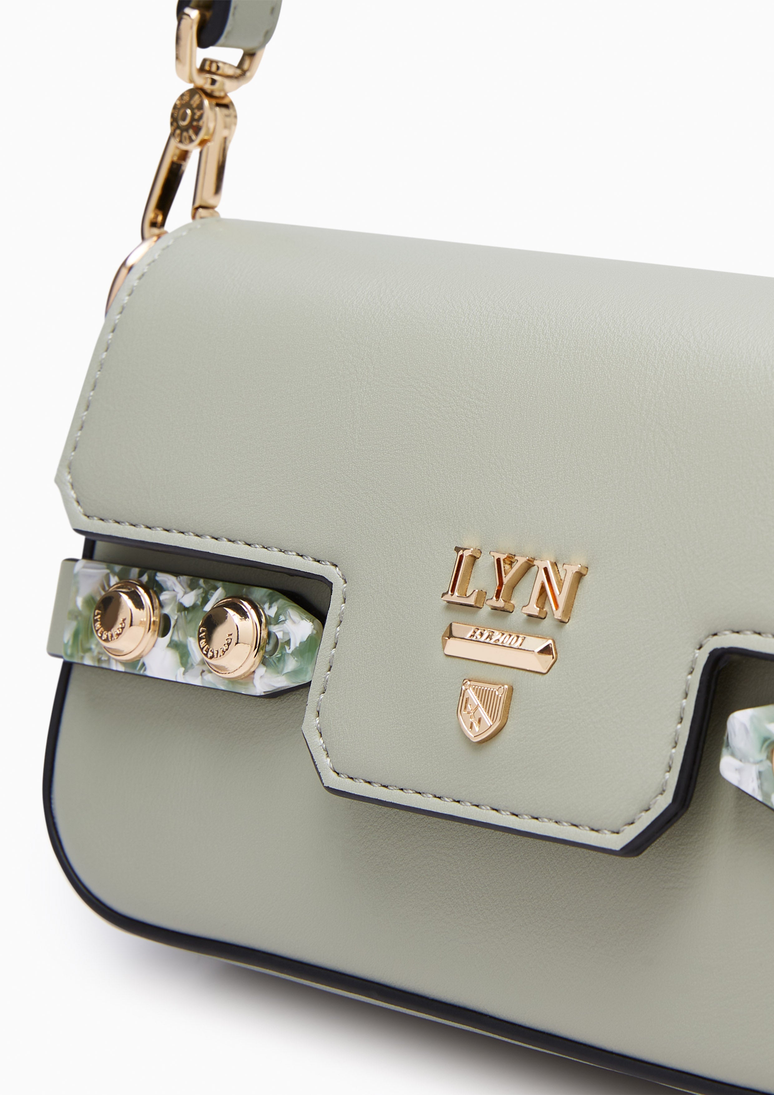 Fineness Marble Mini Crossbody Bag Green