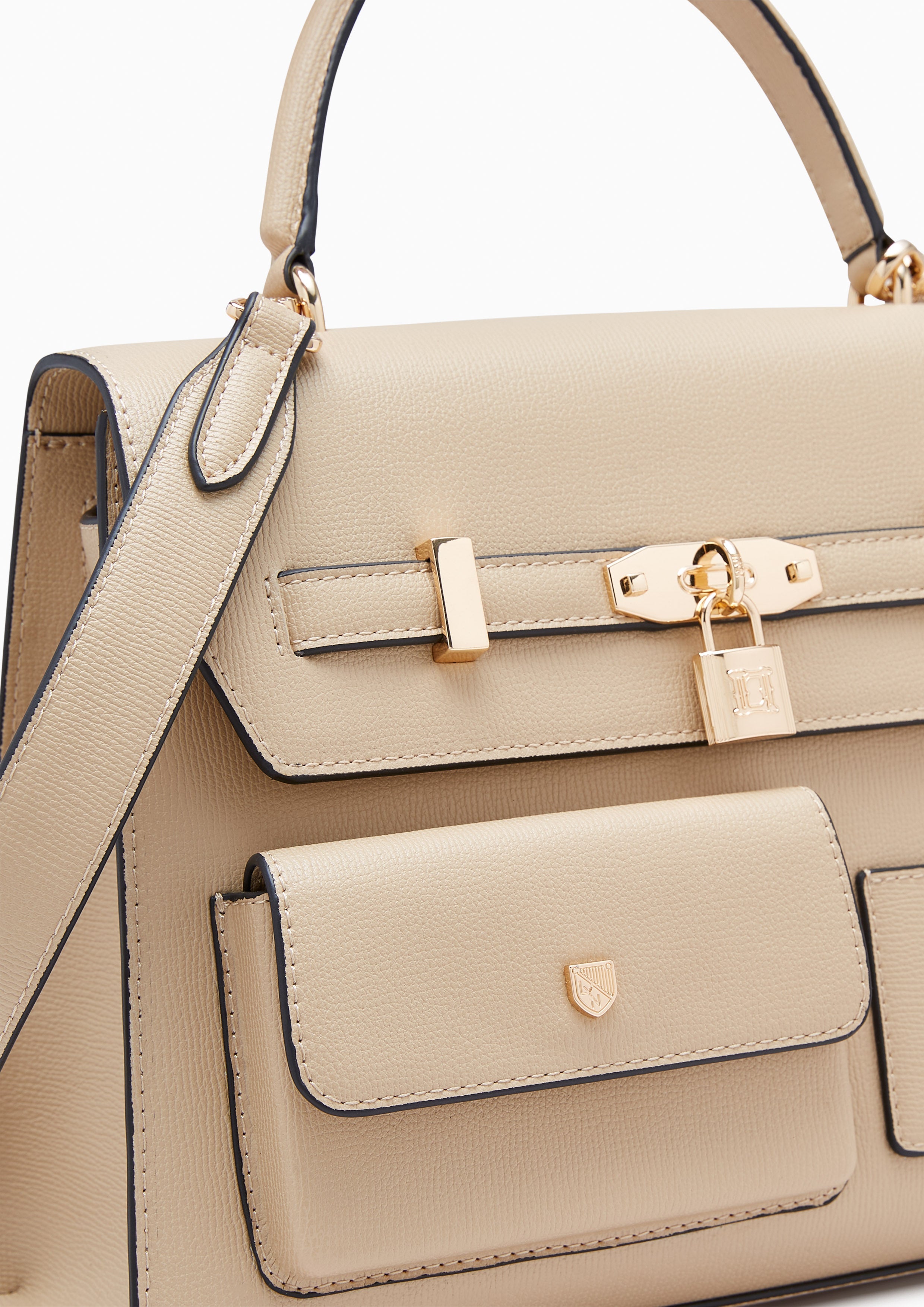 Raff Pocket L Handbag Beige