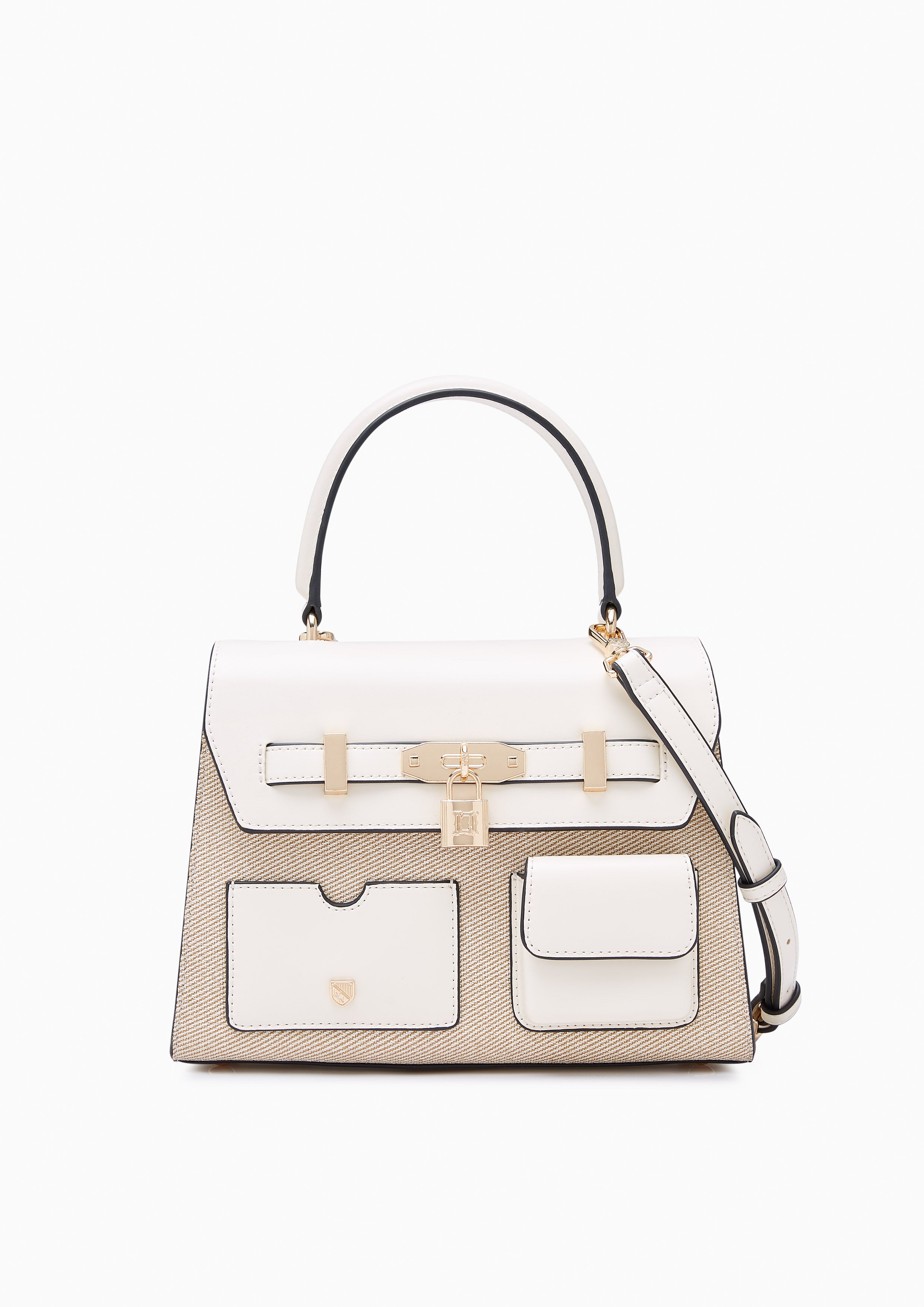 Raff Pocket M Handbag Ivory