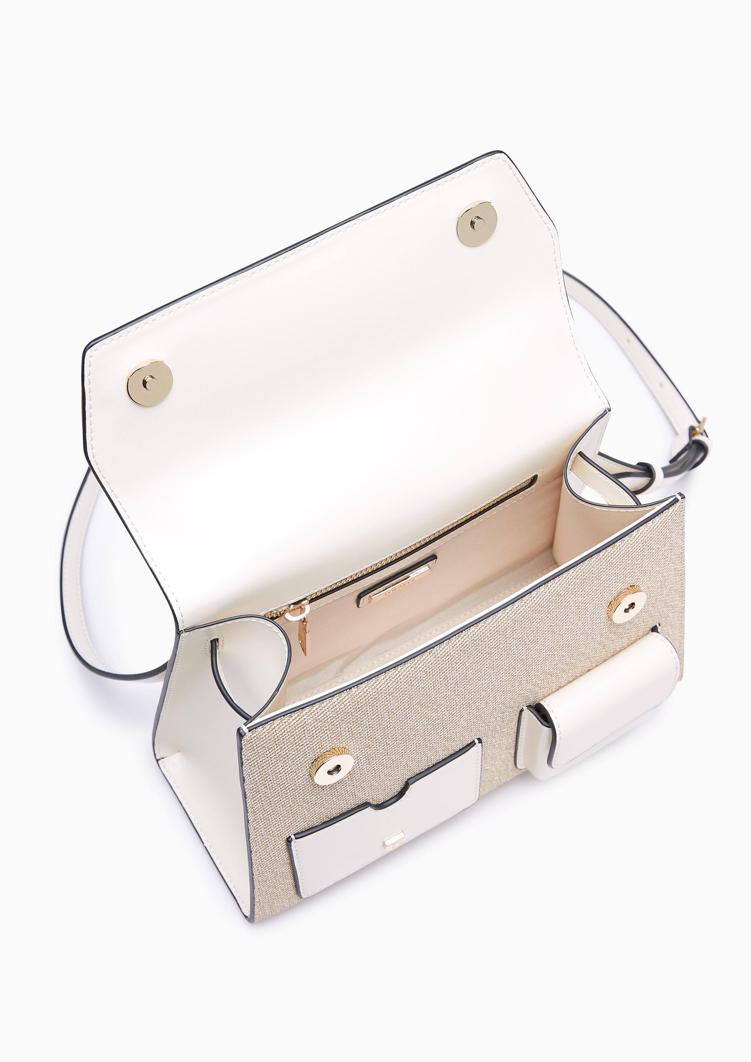 Raff Pocket M Handbag Ivory