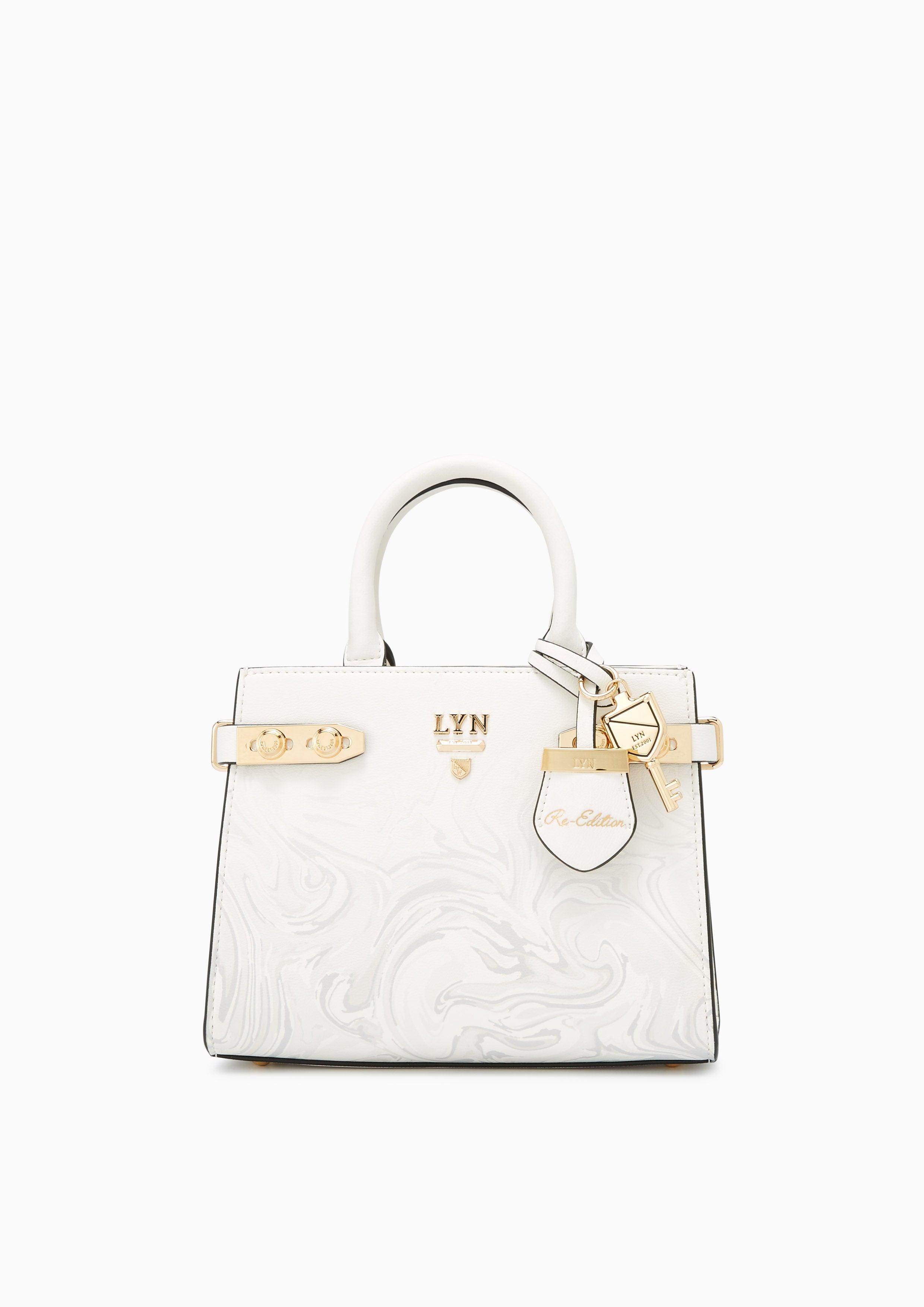 Re-Edit Marble S Tote Bag Light Grey