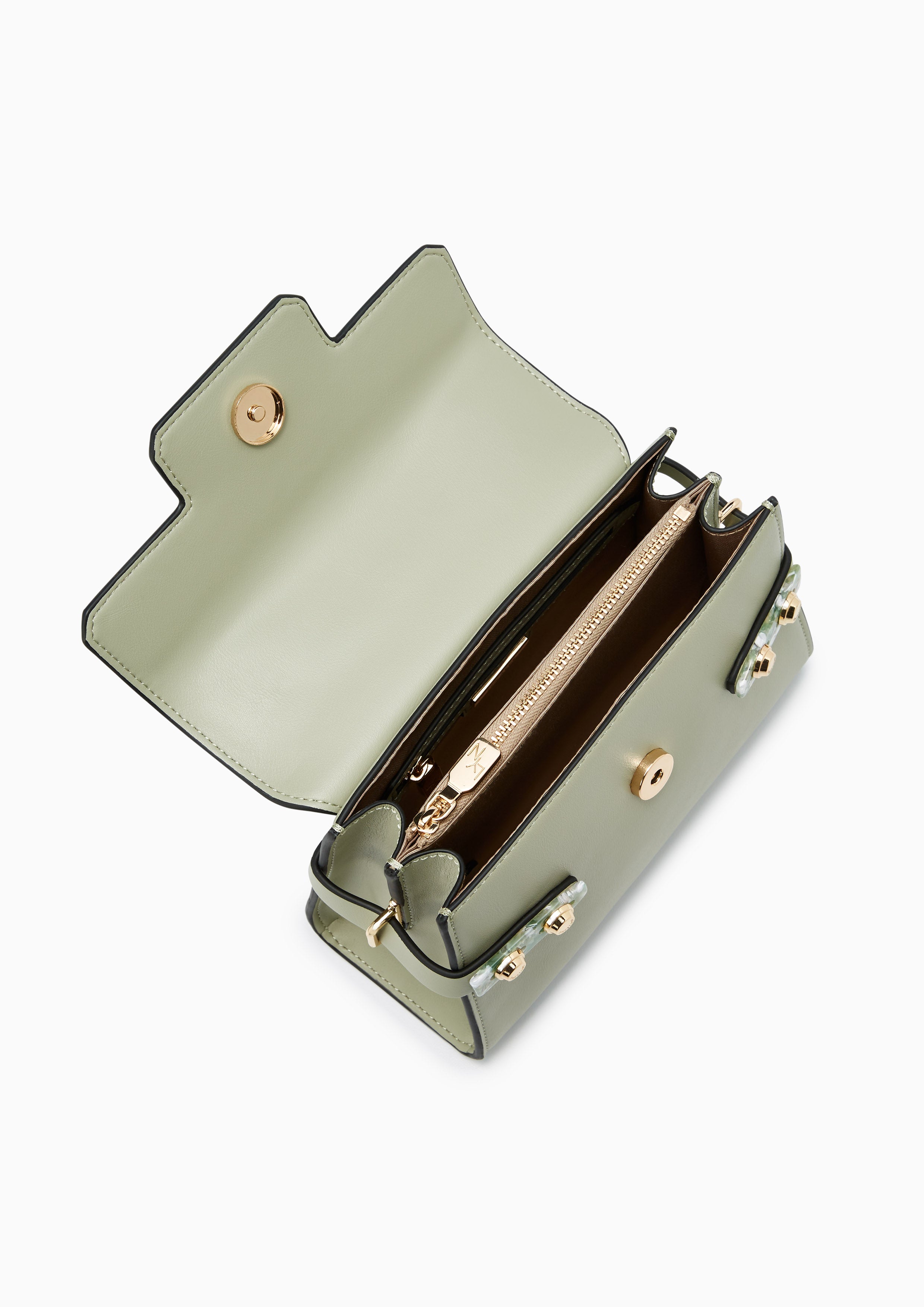 Re-Edit Marble S Handbag Green