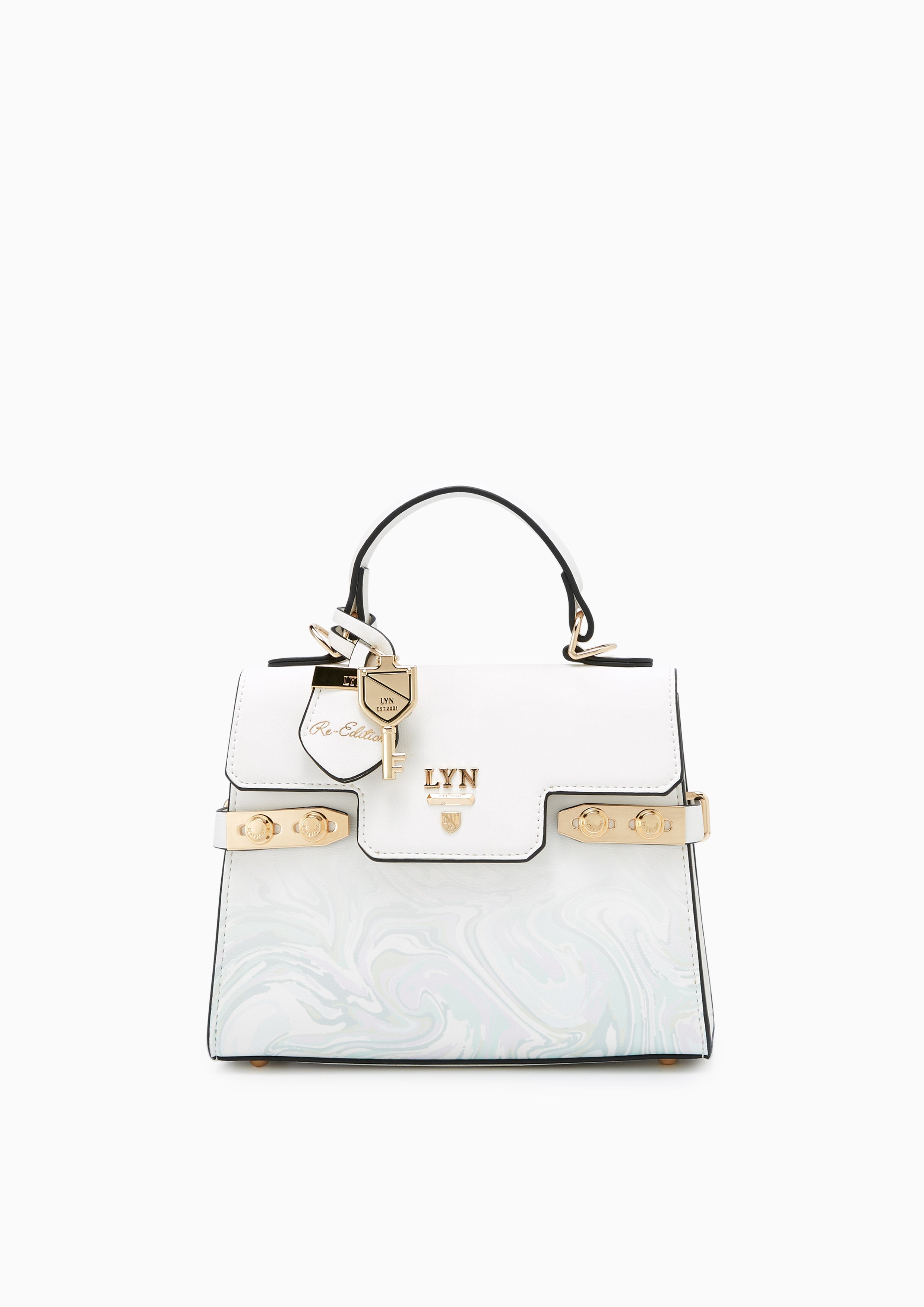 Re-Edit Marble S Handbag Printed Green