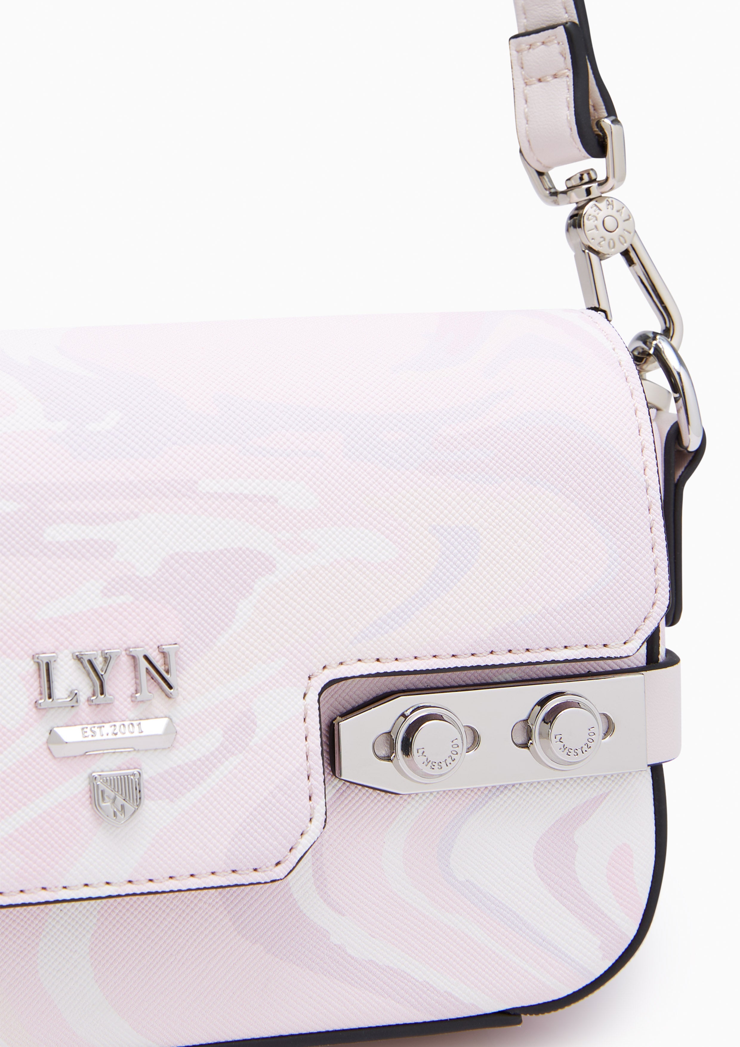 Fineness Marble Mini Crossbody Bag Light Pink