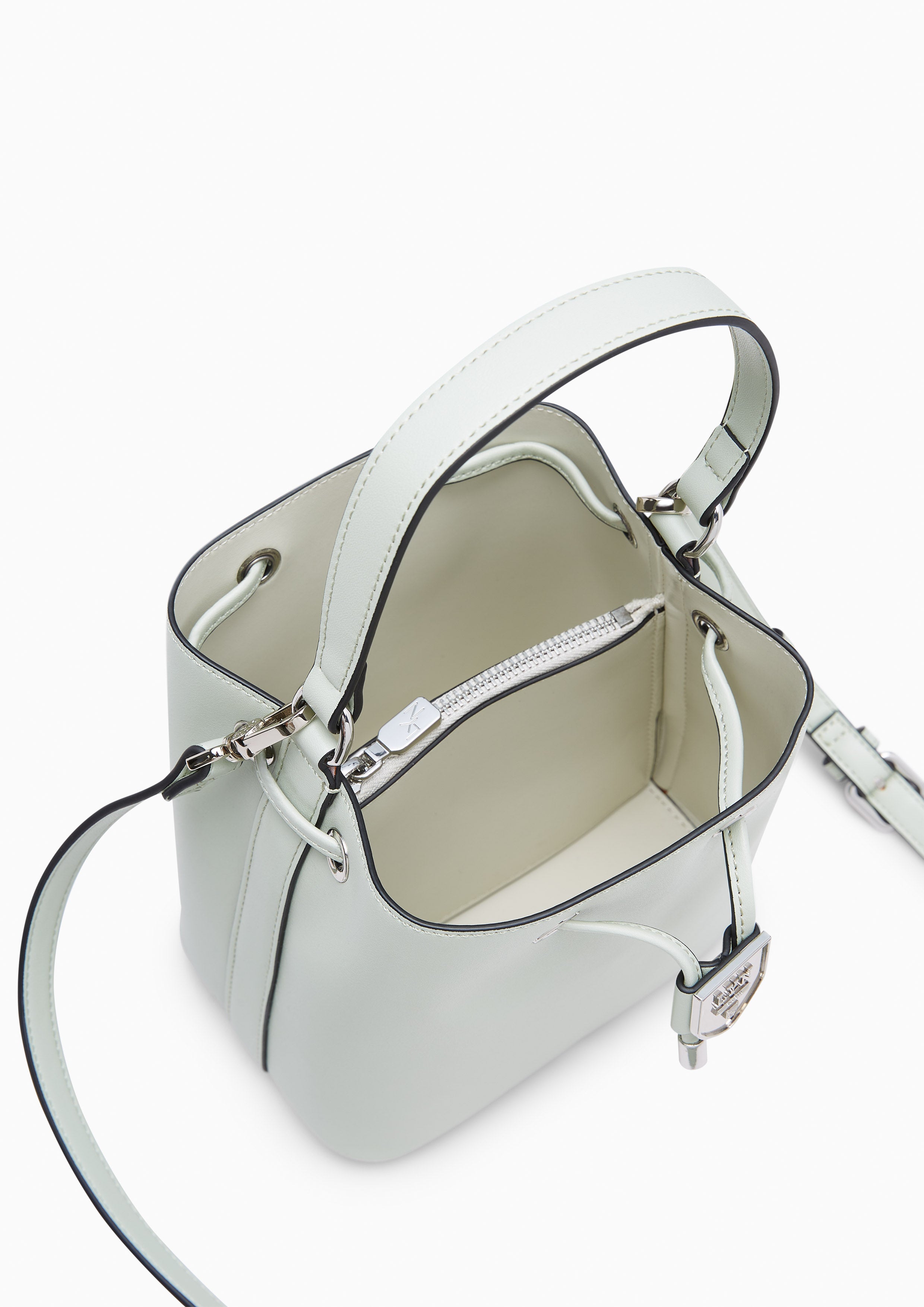 Re-Edit Marble Mini Bucket Bag Light Green