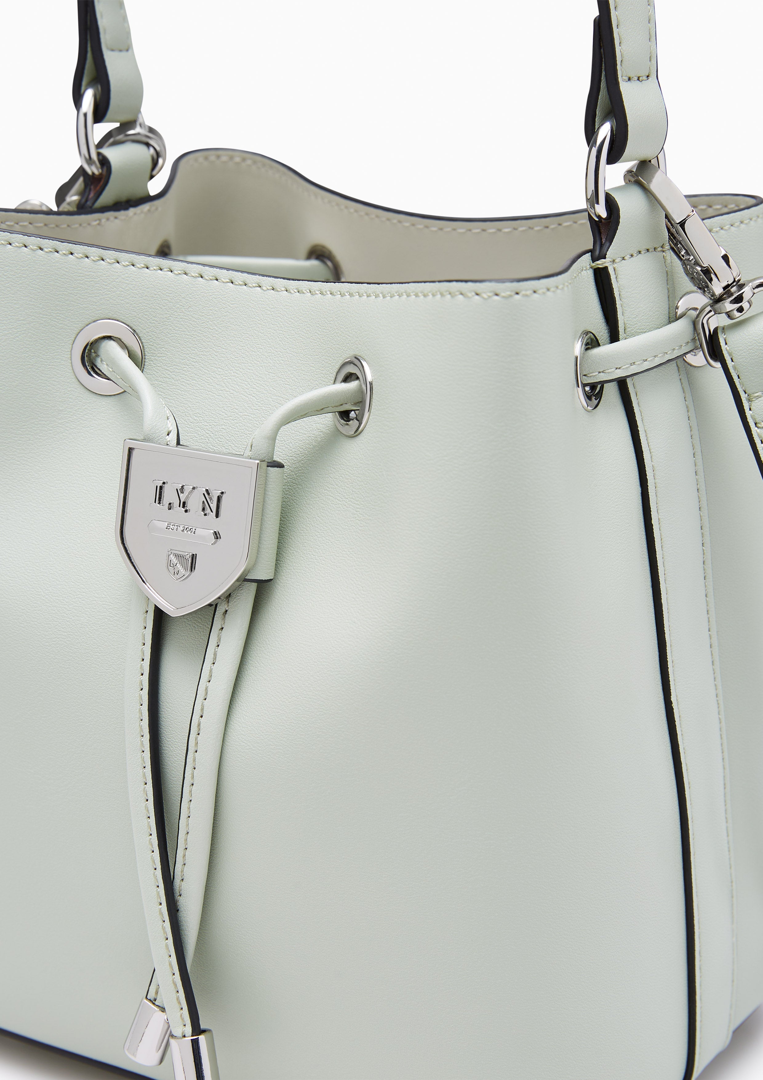 Re-Edit Marble Mini Bucket Bag Light Green