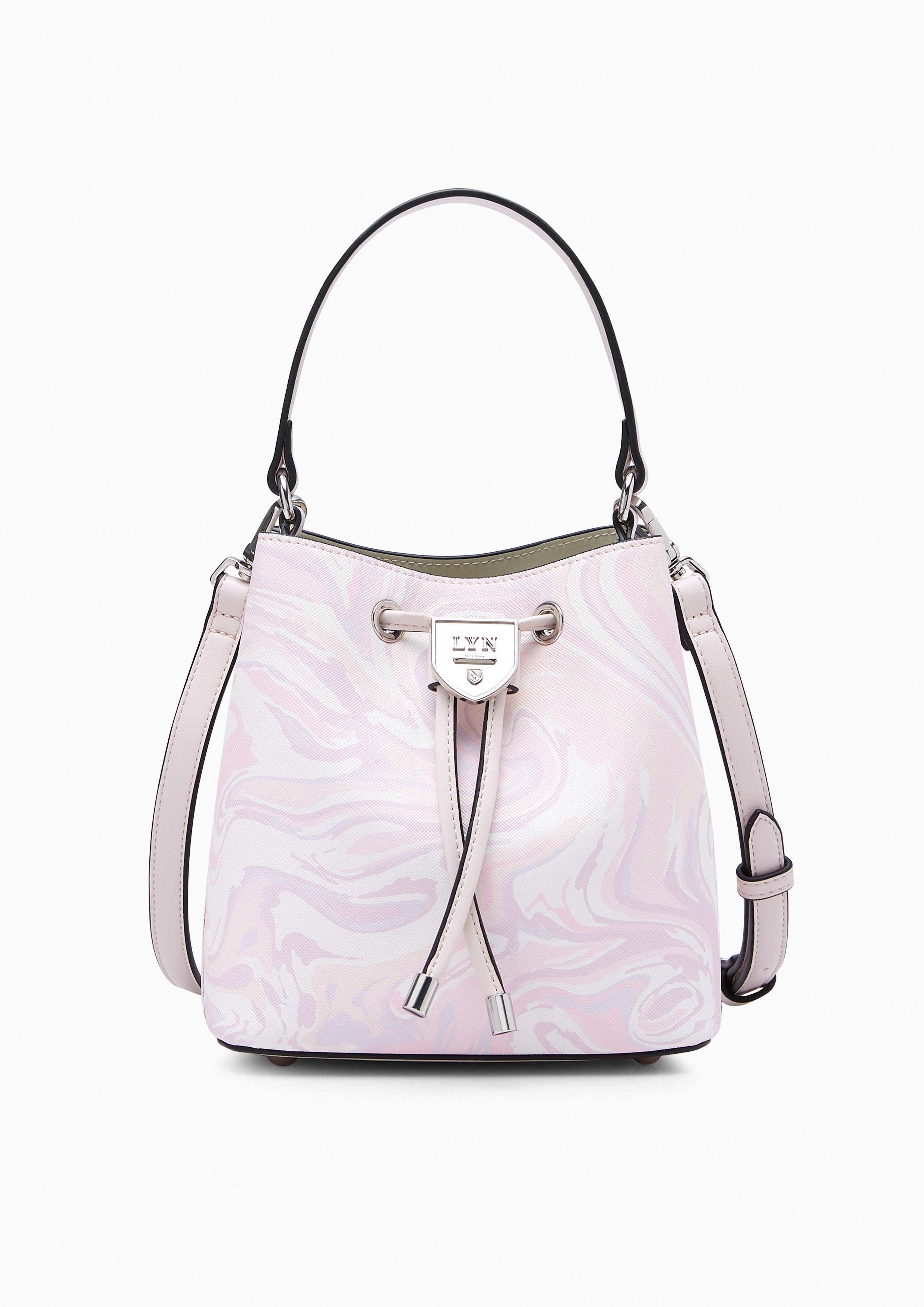 Re-Edit Marble Mini Bucket Bag Light Pink