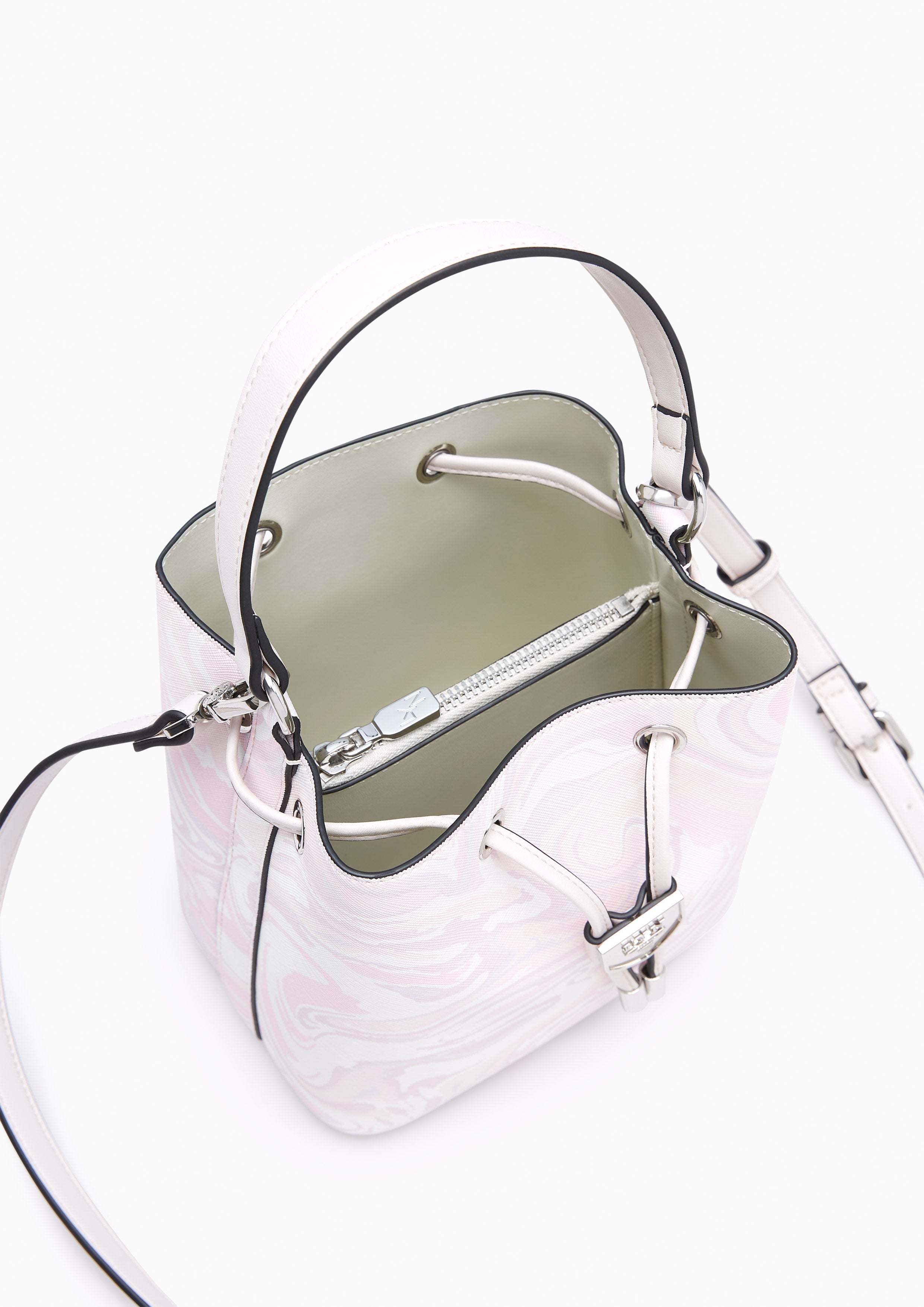 Re-Edit Marble Mini Bucket Bag Light Pink