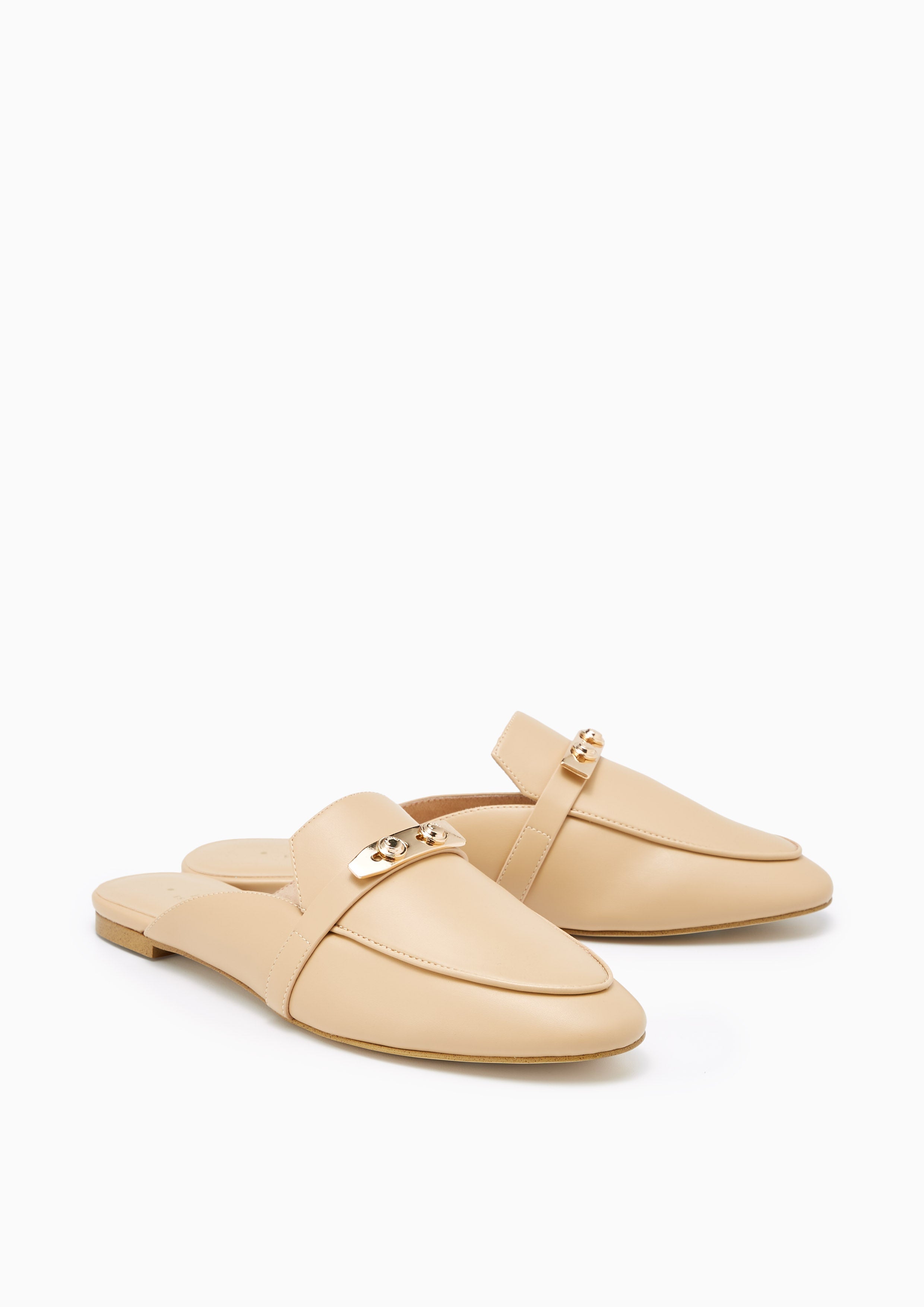 Master Flat Mules Beige