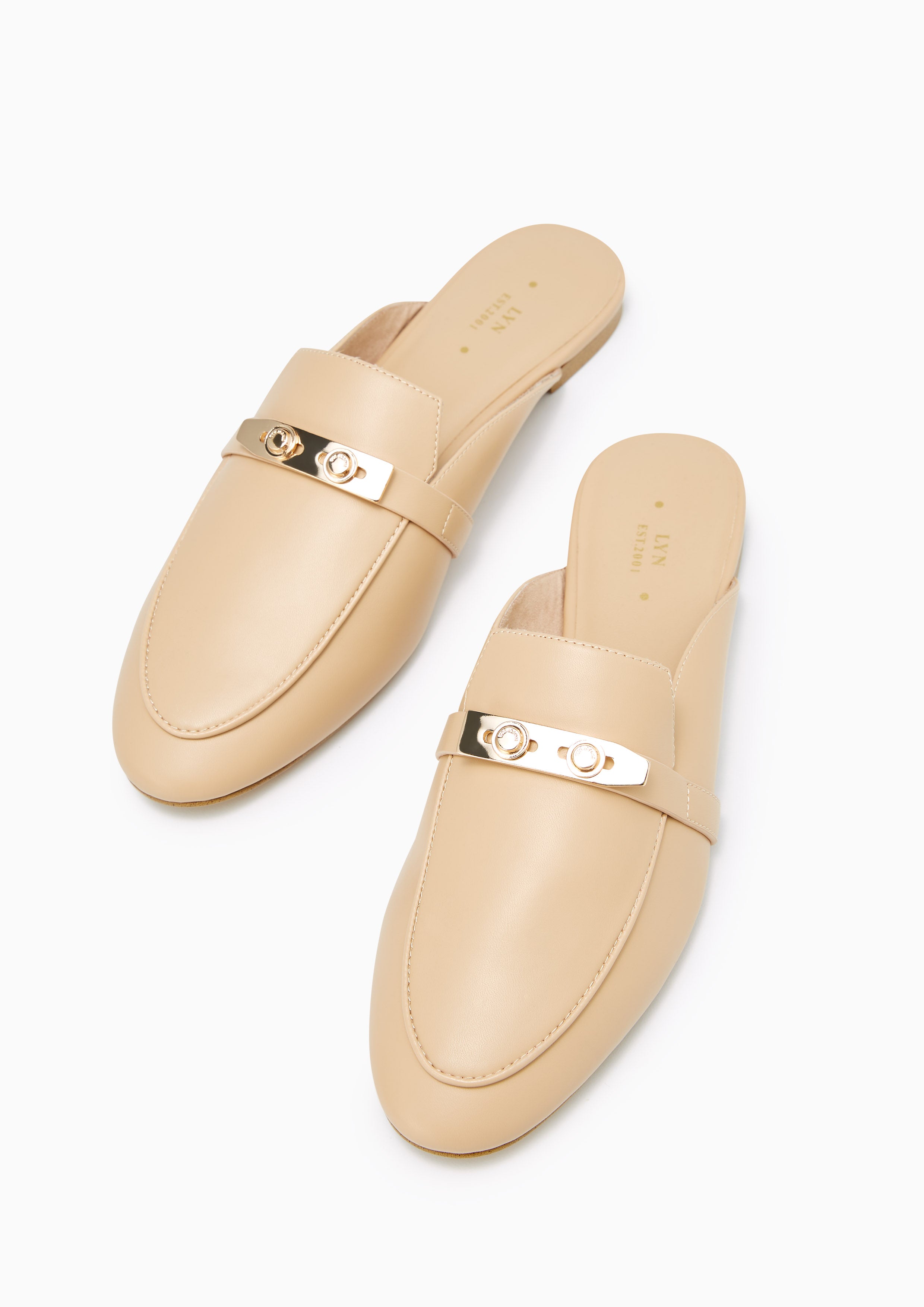 Master Flat Mules Beige