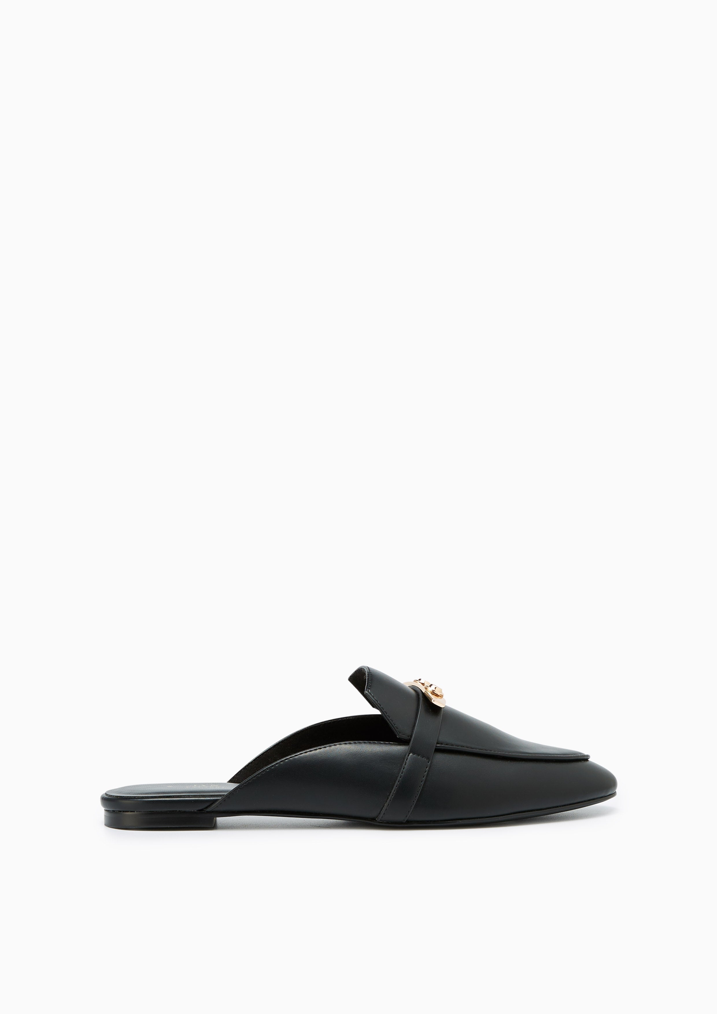 Master Flat Mules Black