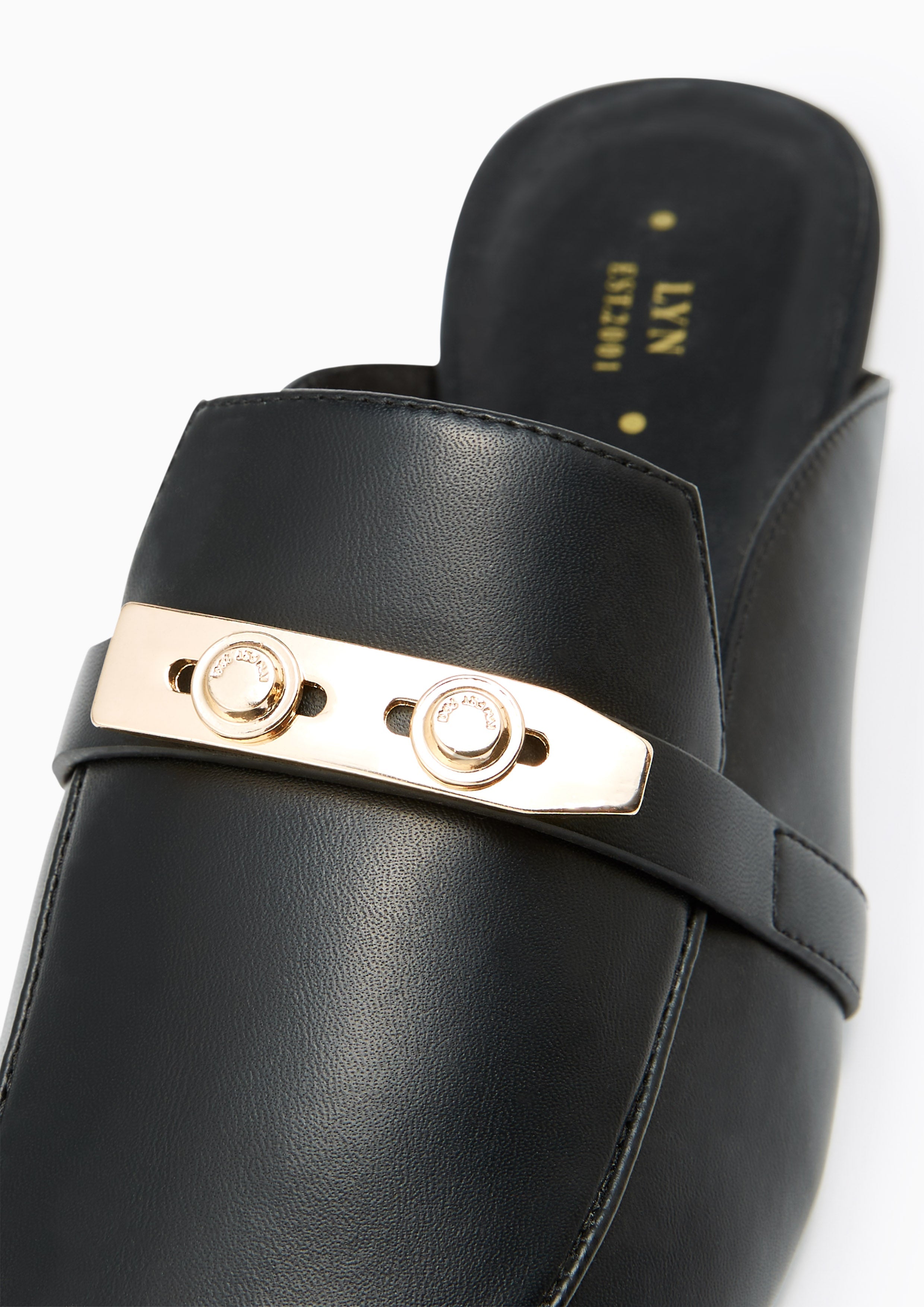 Master Flat Mules Black