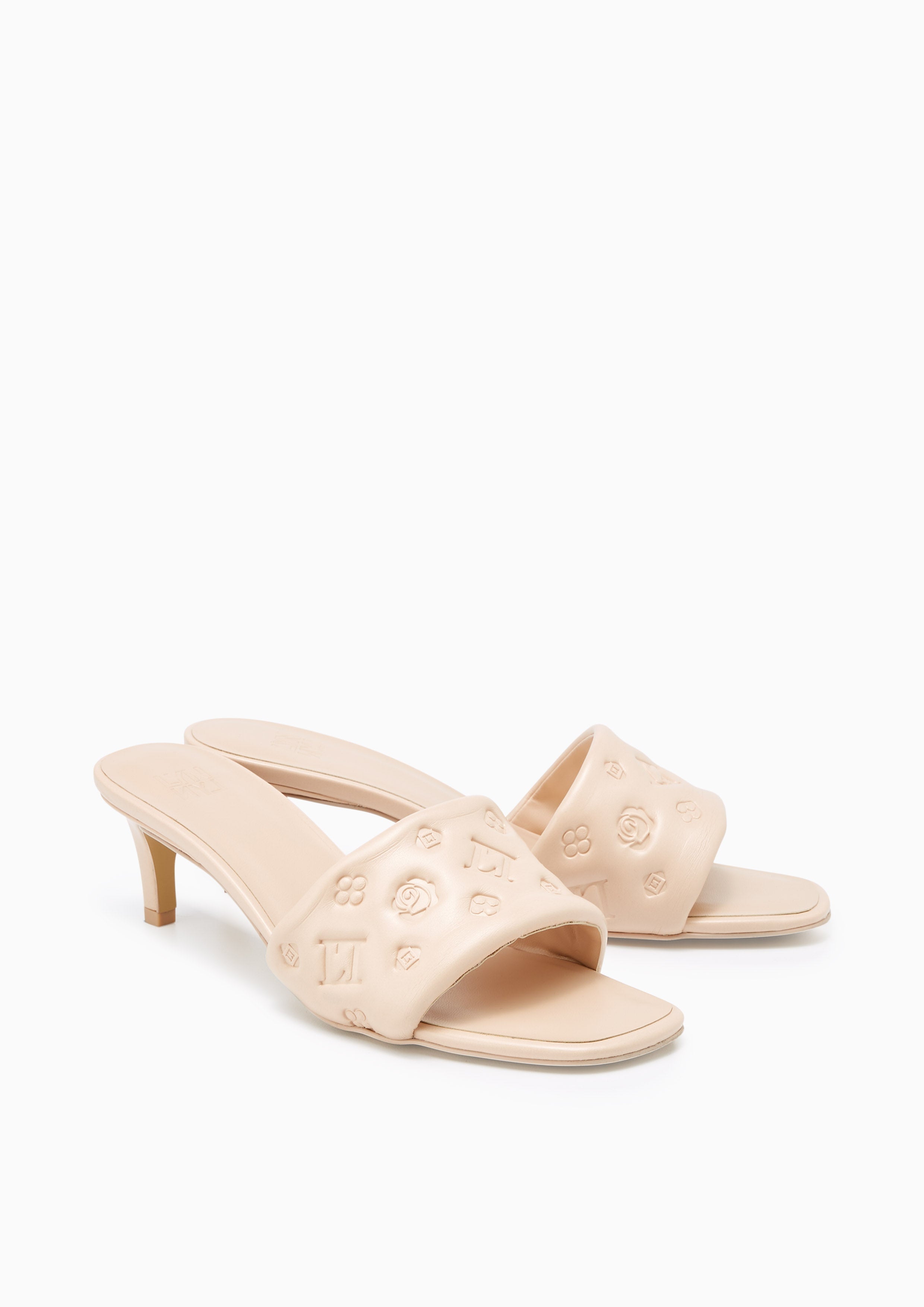 Tinny Heel Sandals Beige