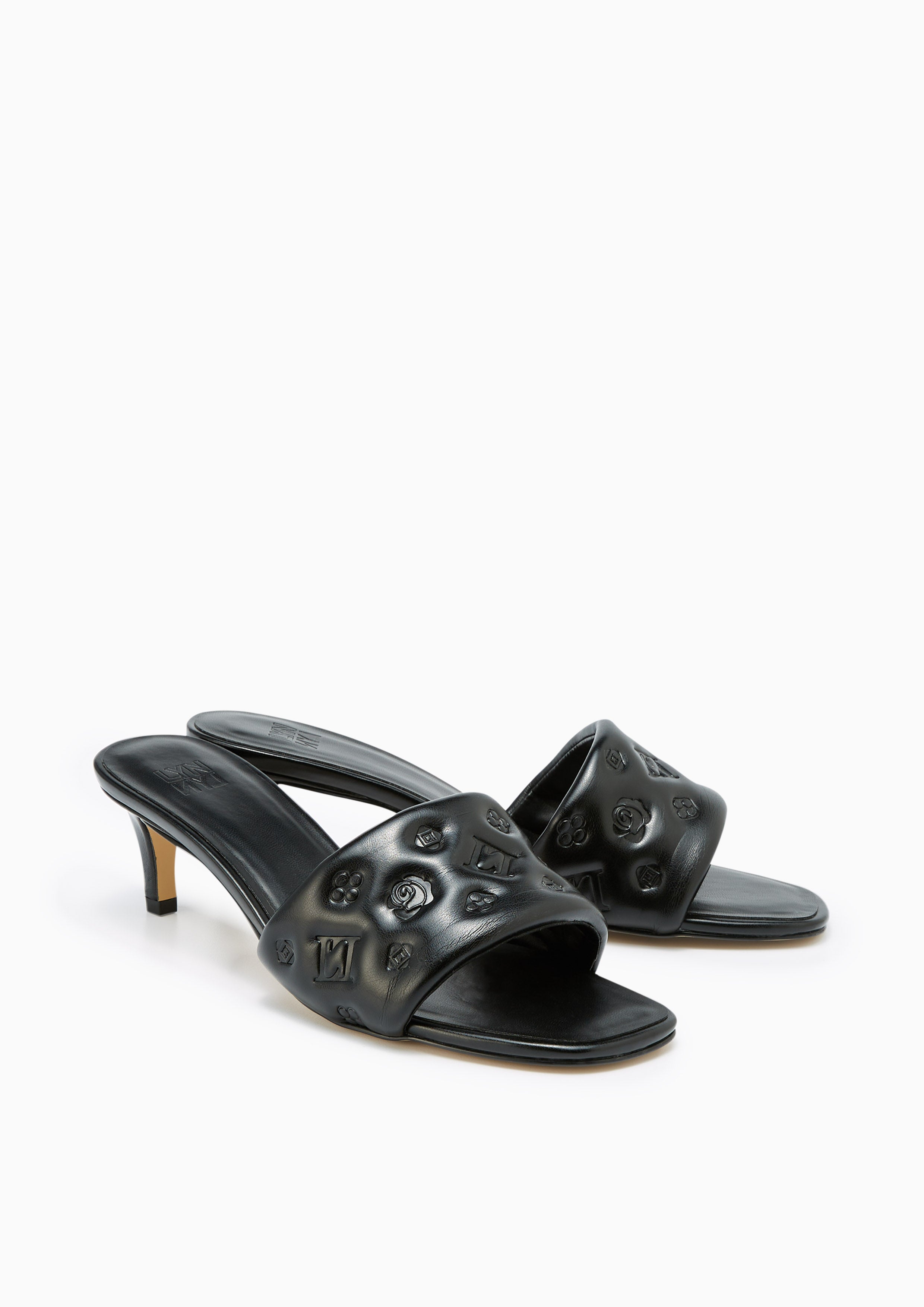 Tinny Heel Sandals Black