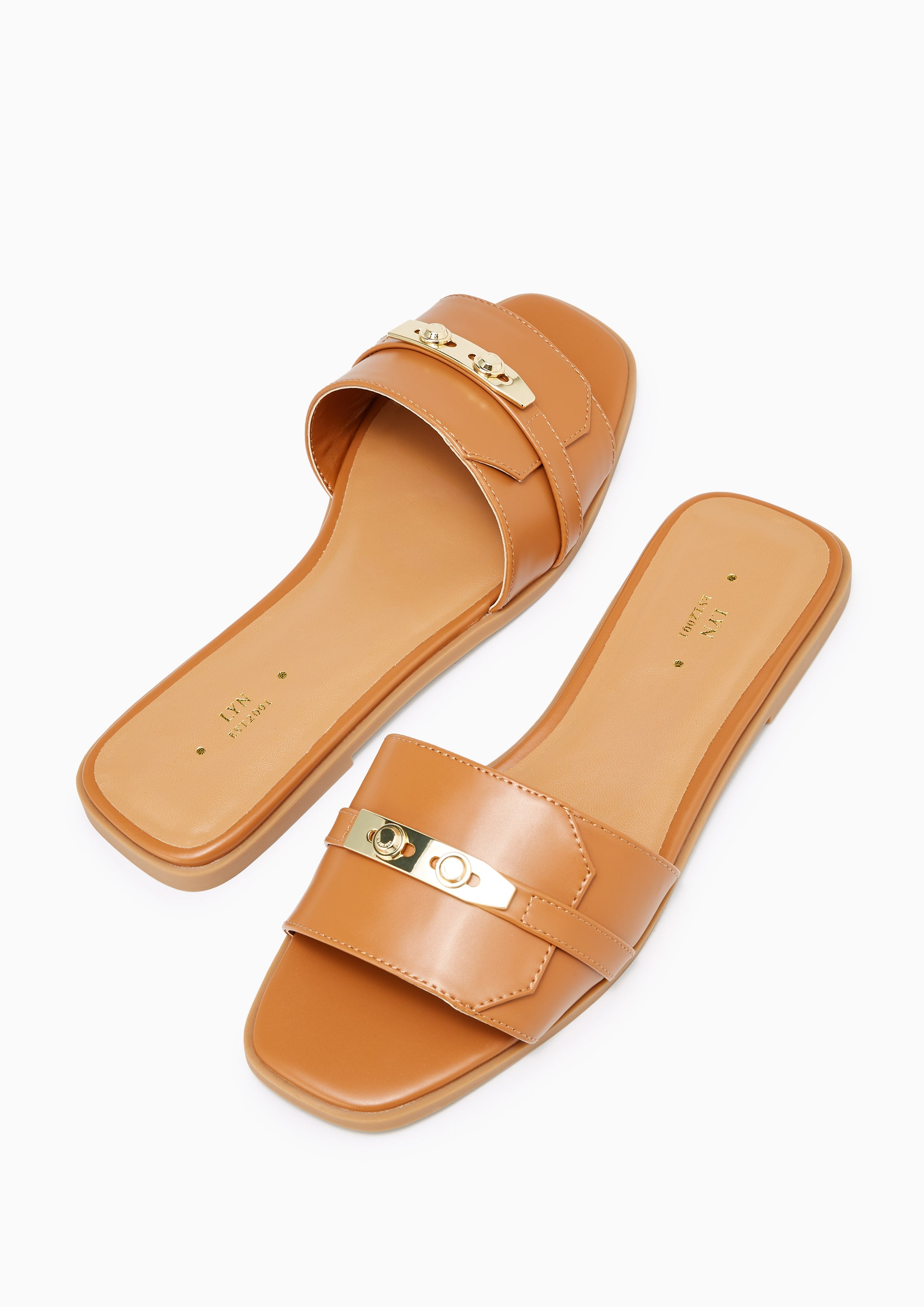 Master Flat Sandals Brown