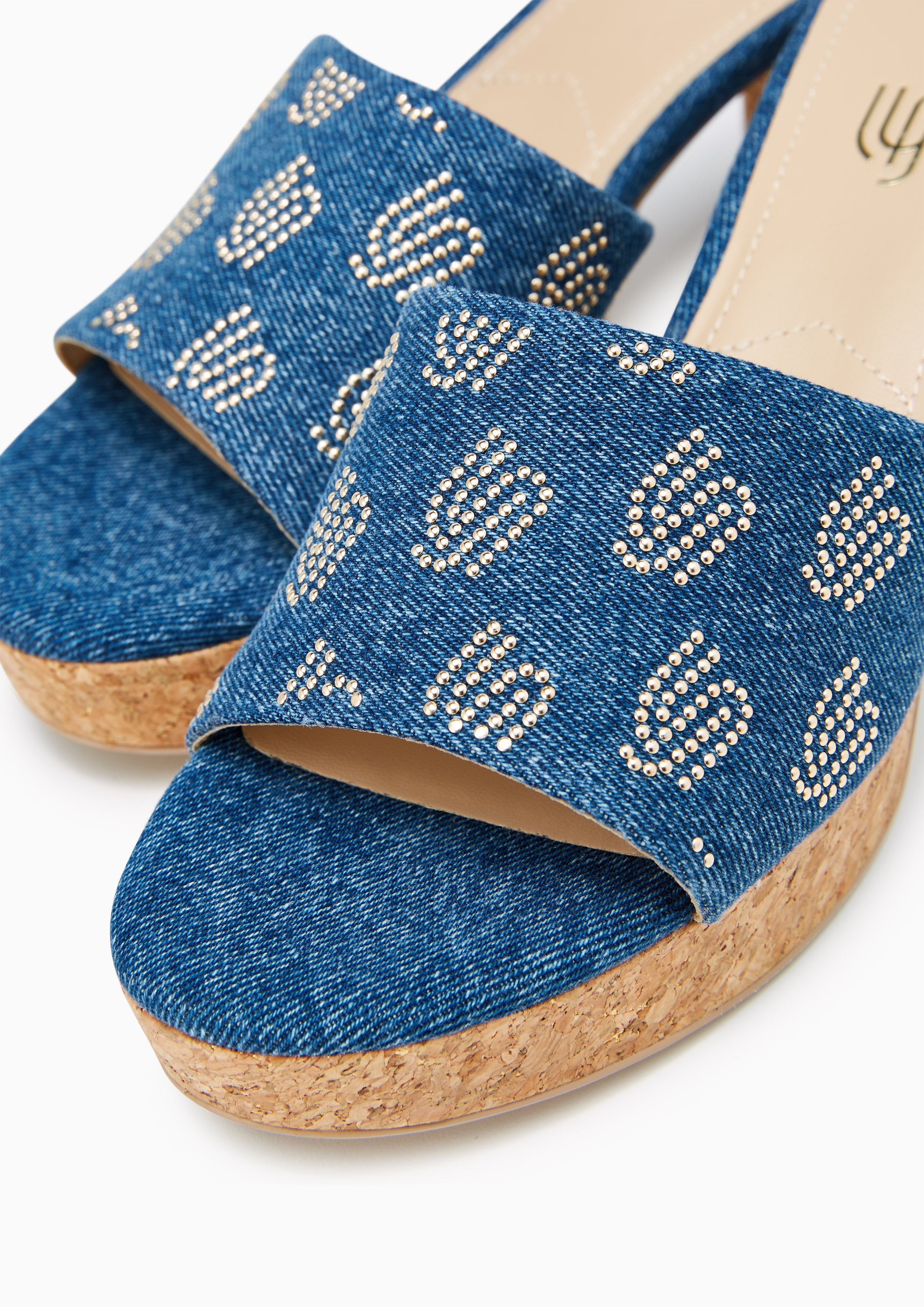 Prive Infinite Low Heel Sandals Blue