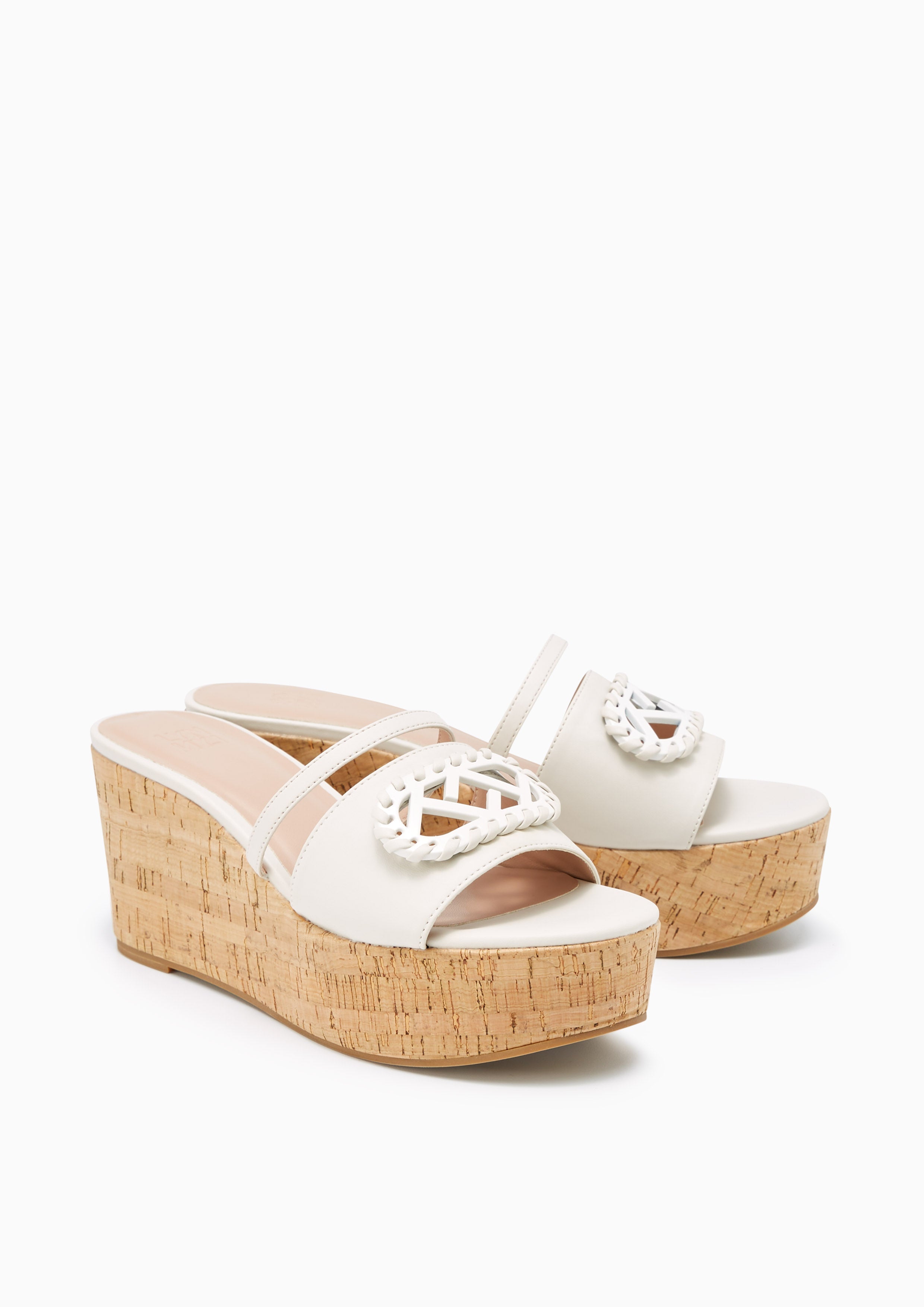 Lili Wedge Sandals Ivory