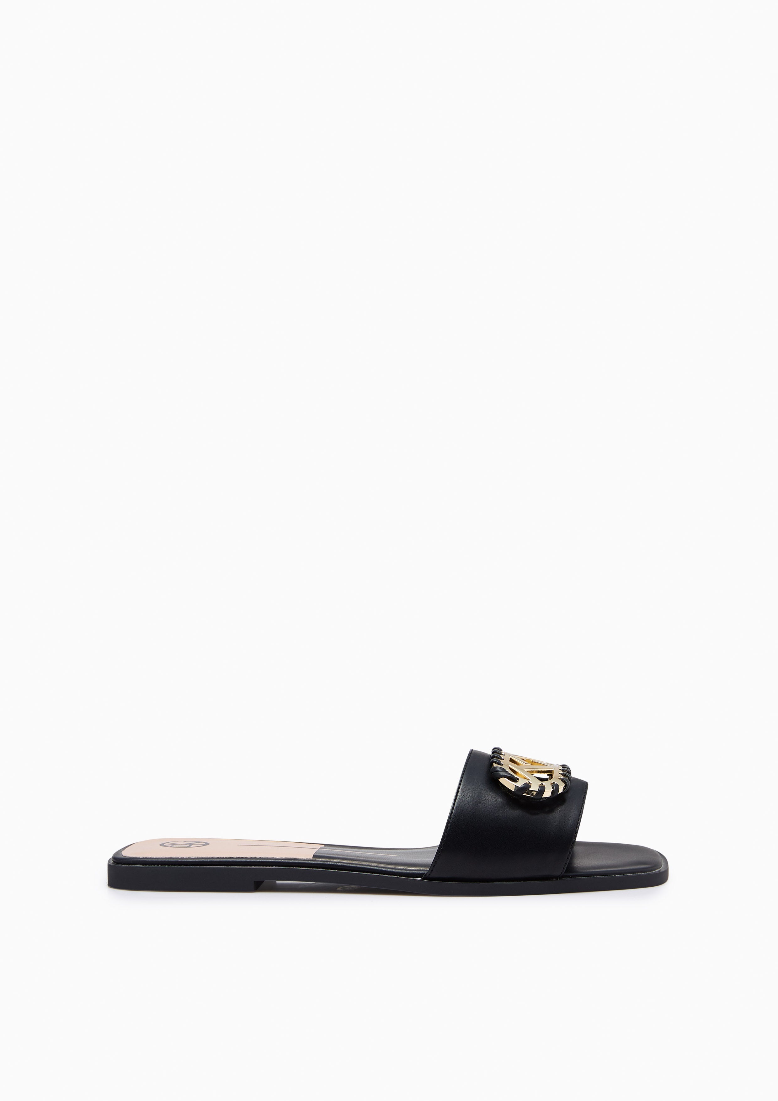 Lili Flat Slides Black