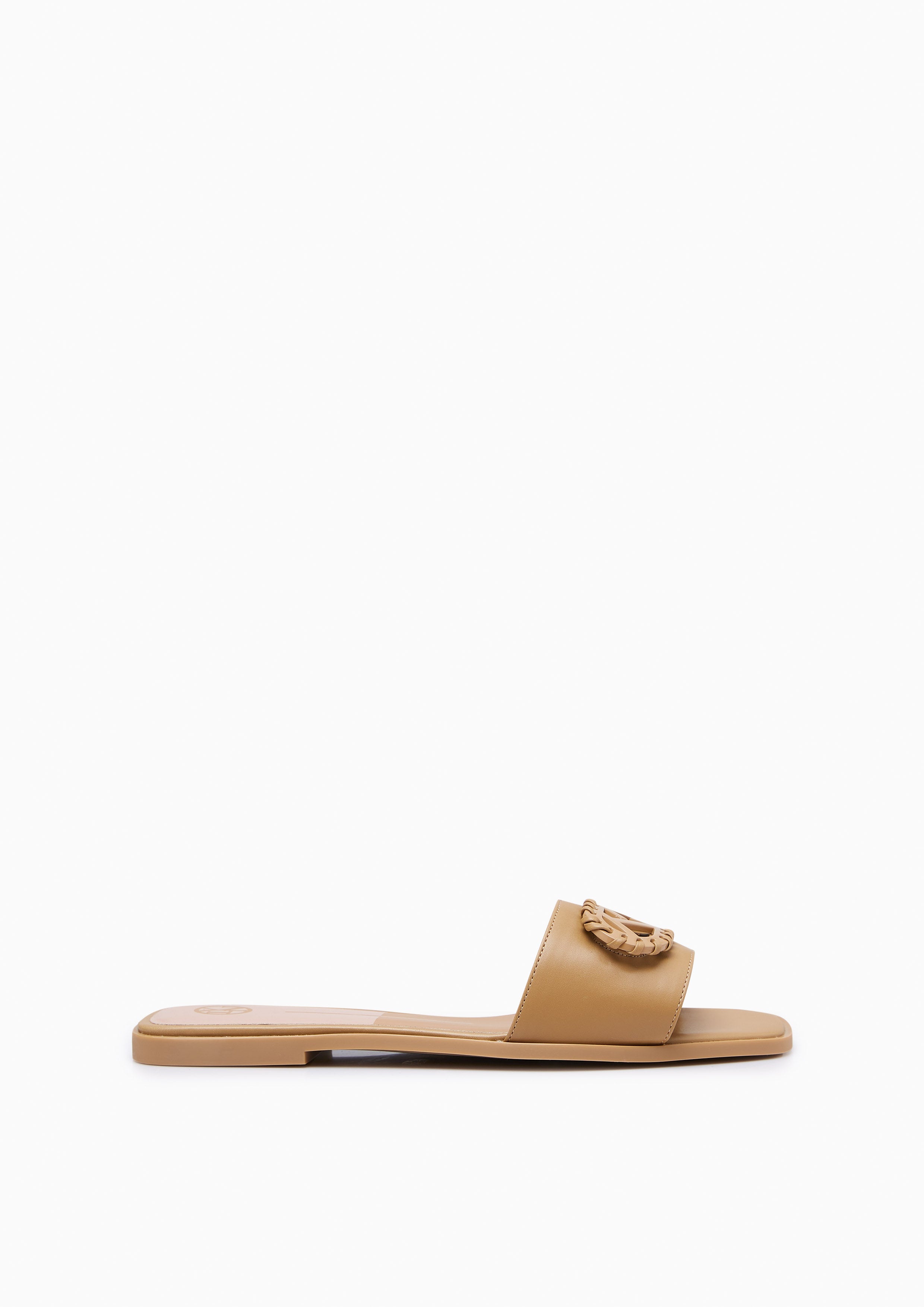 Lili Flat Slides Brown