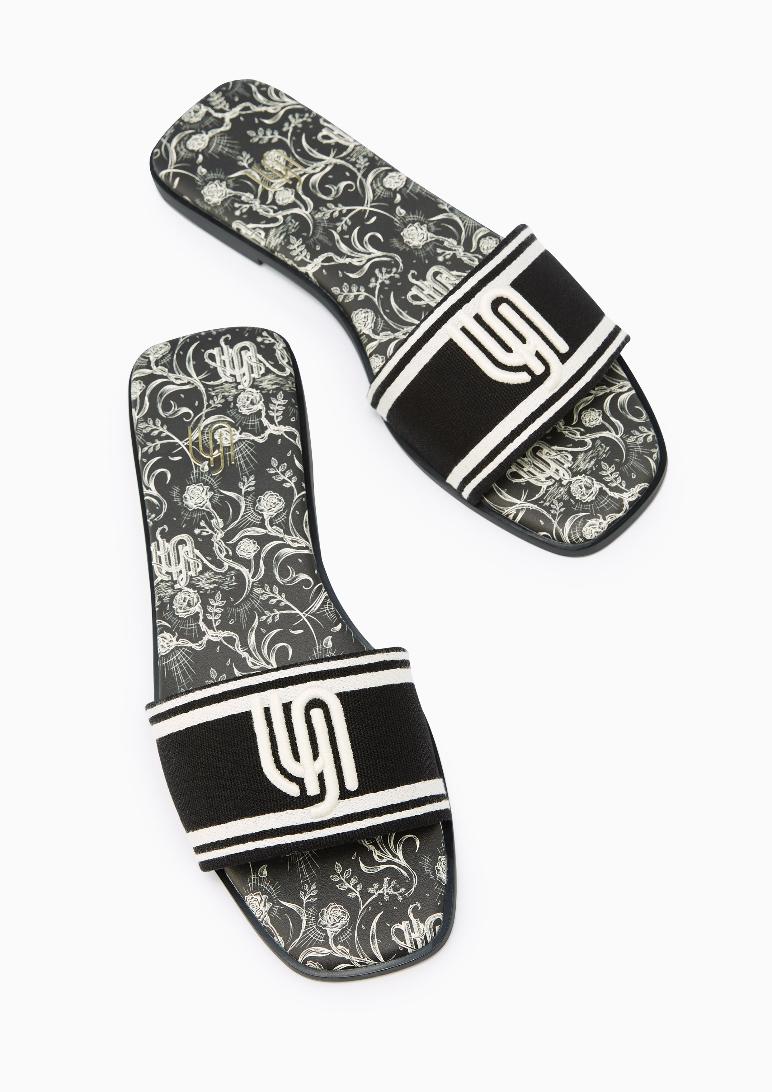 Maiden Flat Infinite Sandals Black