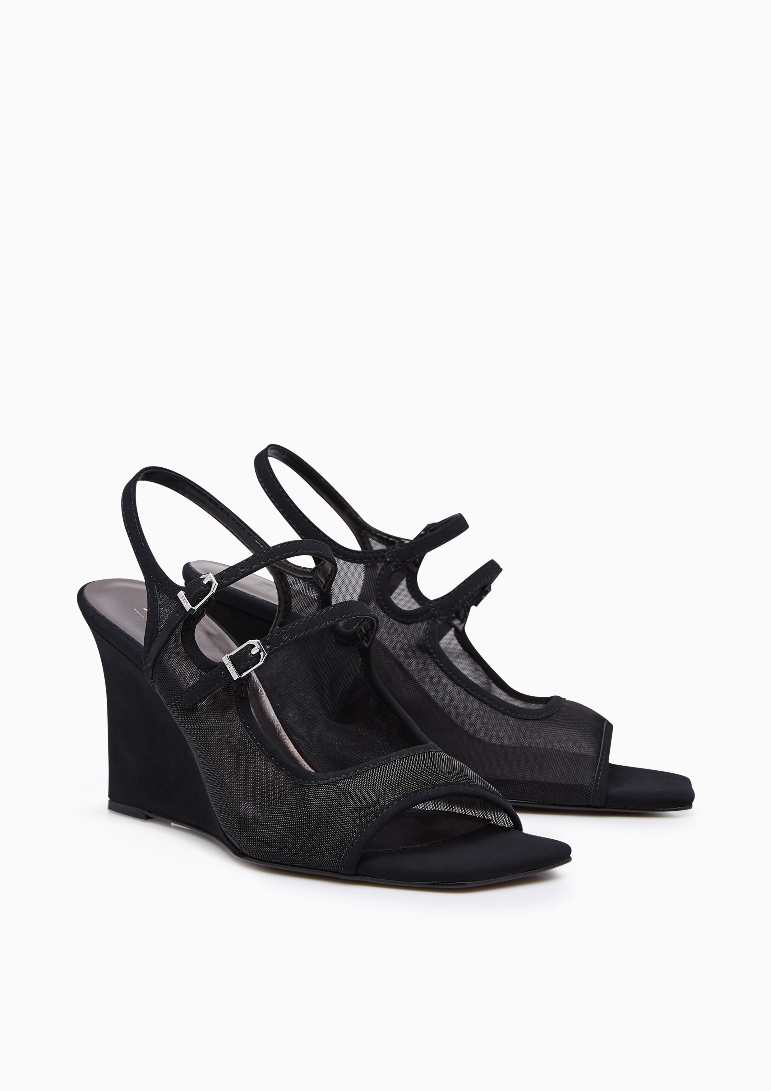 Caesi Mesh Wedges Black