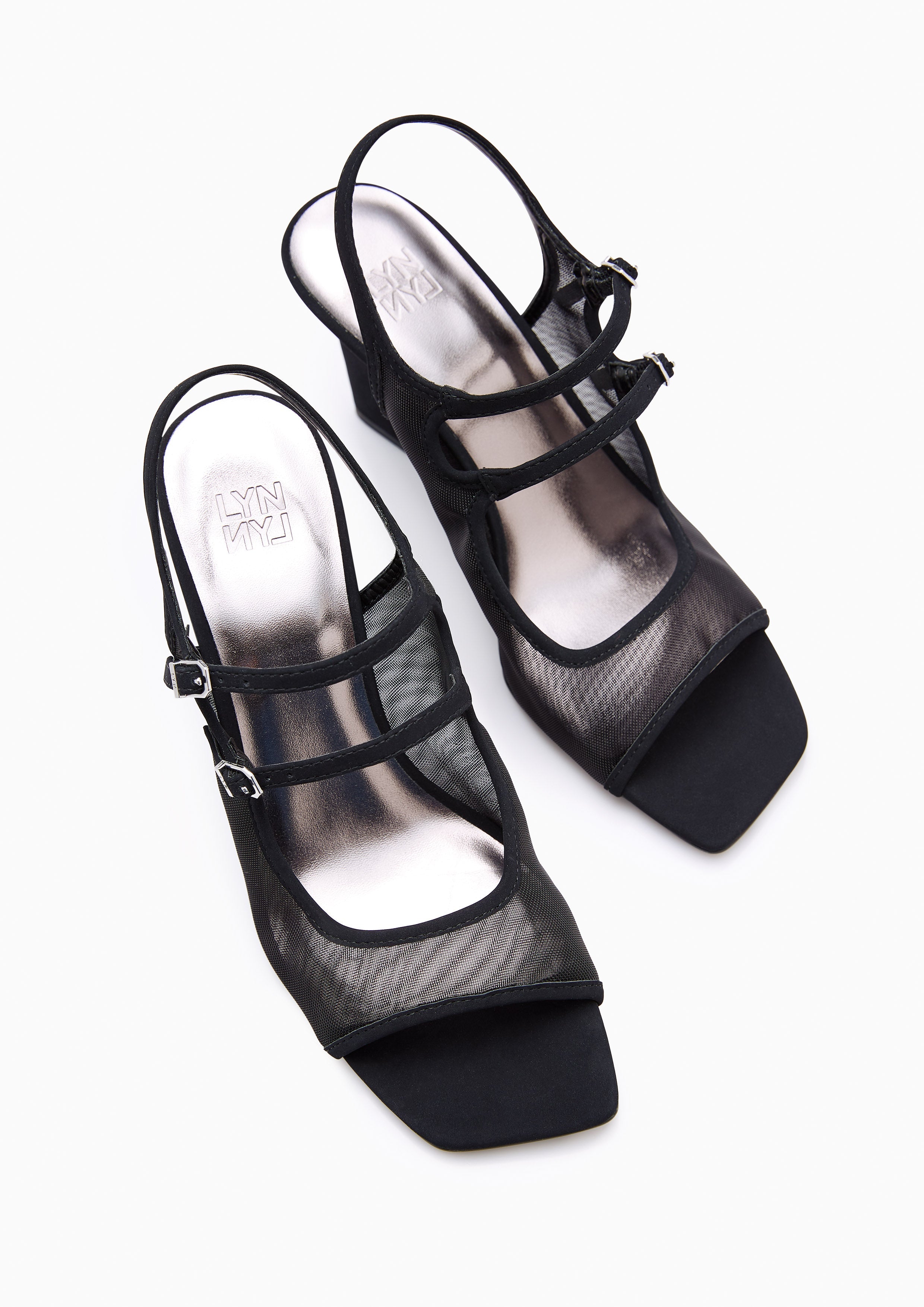 Caesi Mesh Wedges Black