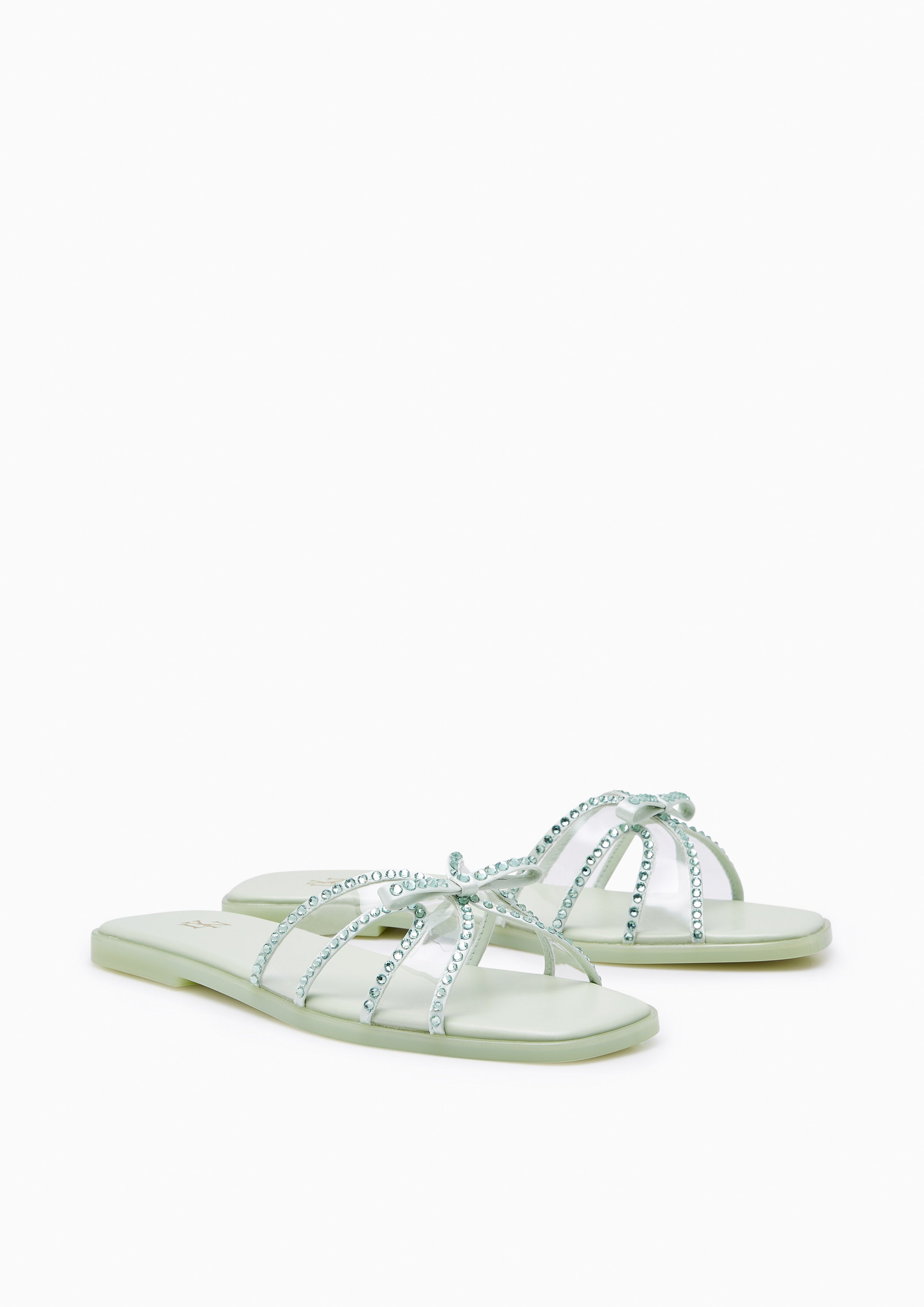 Spencer Flat Sandals Light Green